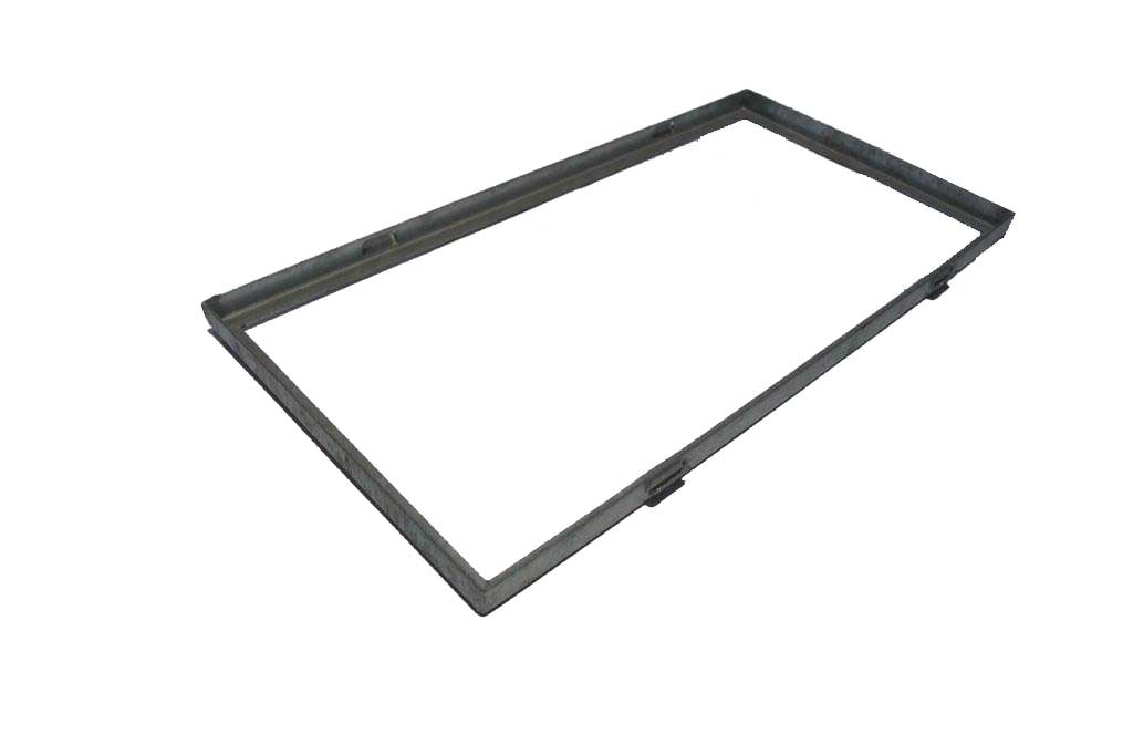 Zarge für Baunorm Gitterroste * R  500 x 800 x 27 mm feuerverzinkt