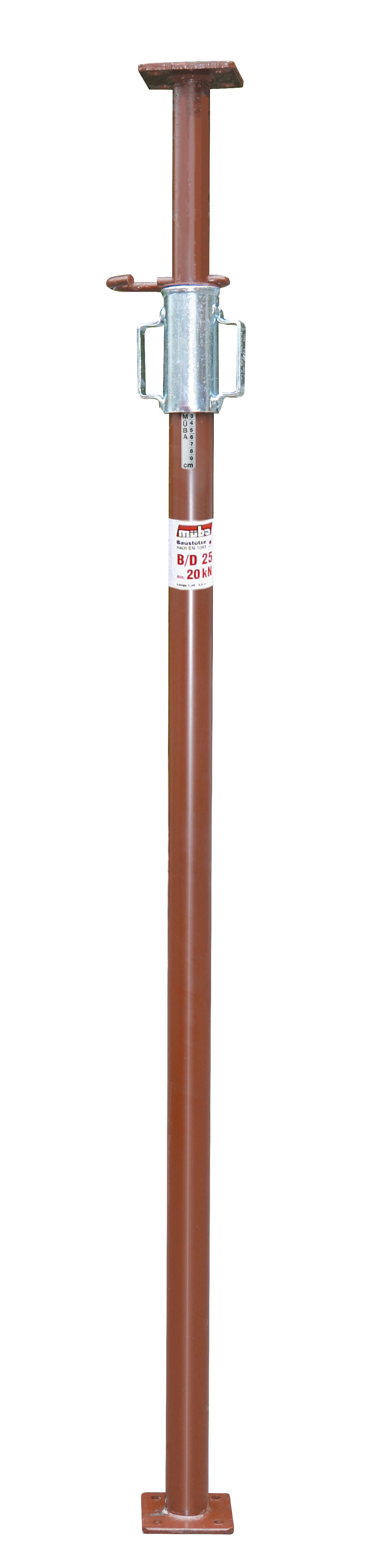 Baustütze nach EN 1065 B/D 25, lackiert  