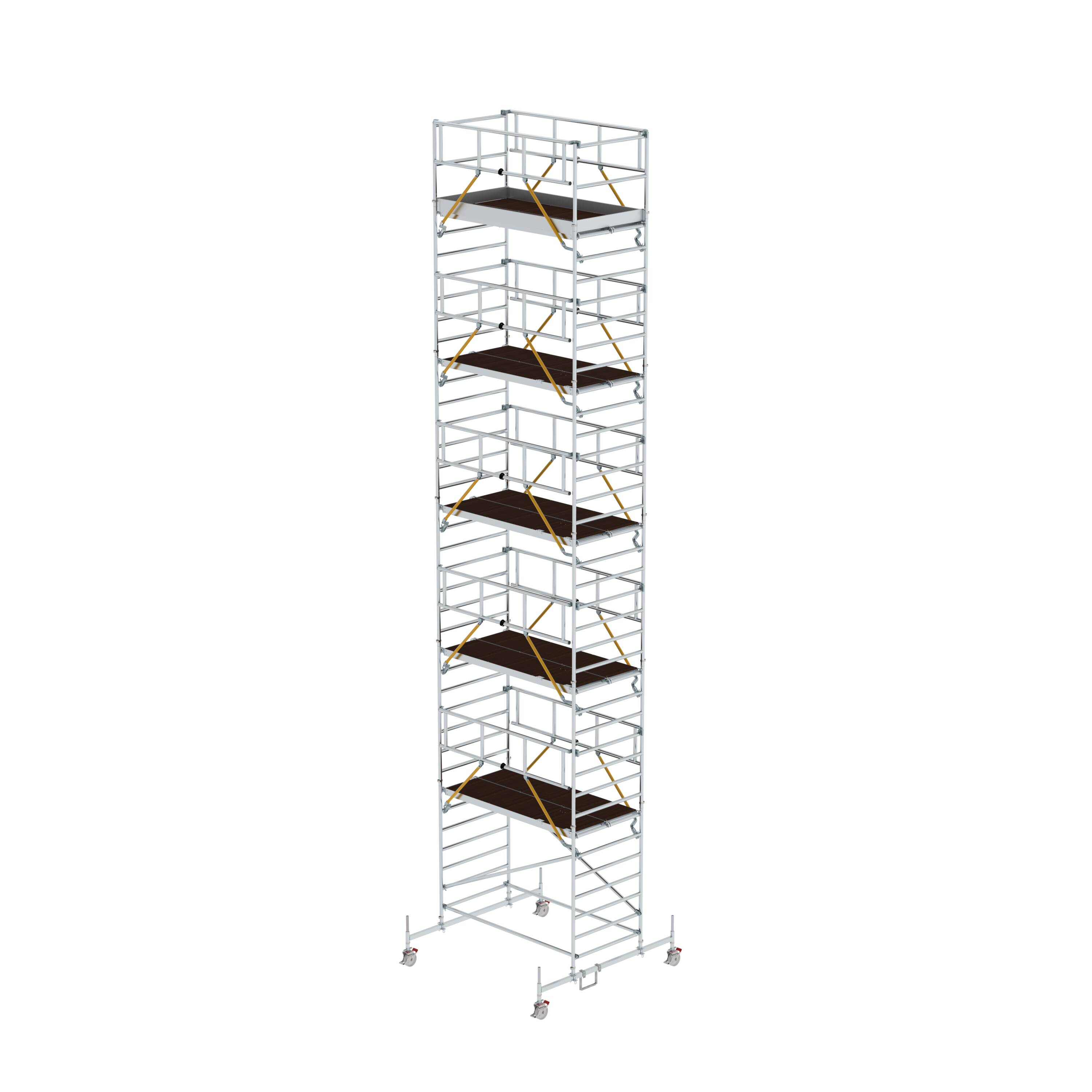 MUNK Rollgerüst SG 1,35 x 2,45 m mit Fahrbalken & Doppel-Plattform  