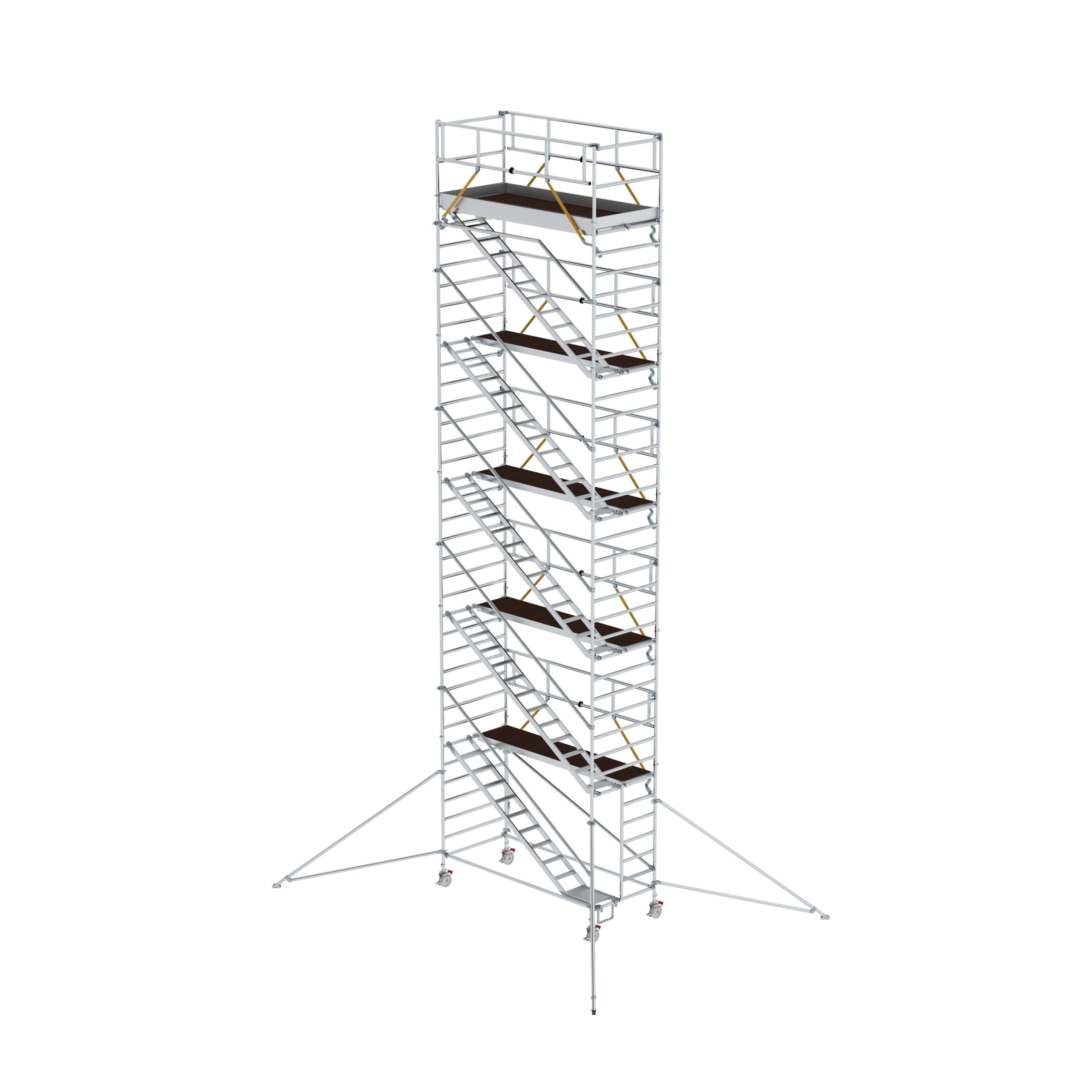 MUNK Rollgerüst SG 1,35 x 3,0 m mit Schrägaufstiegen & Ausleger  