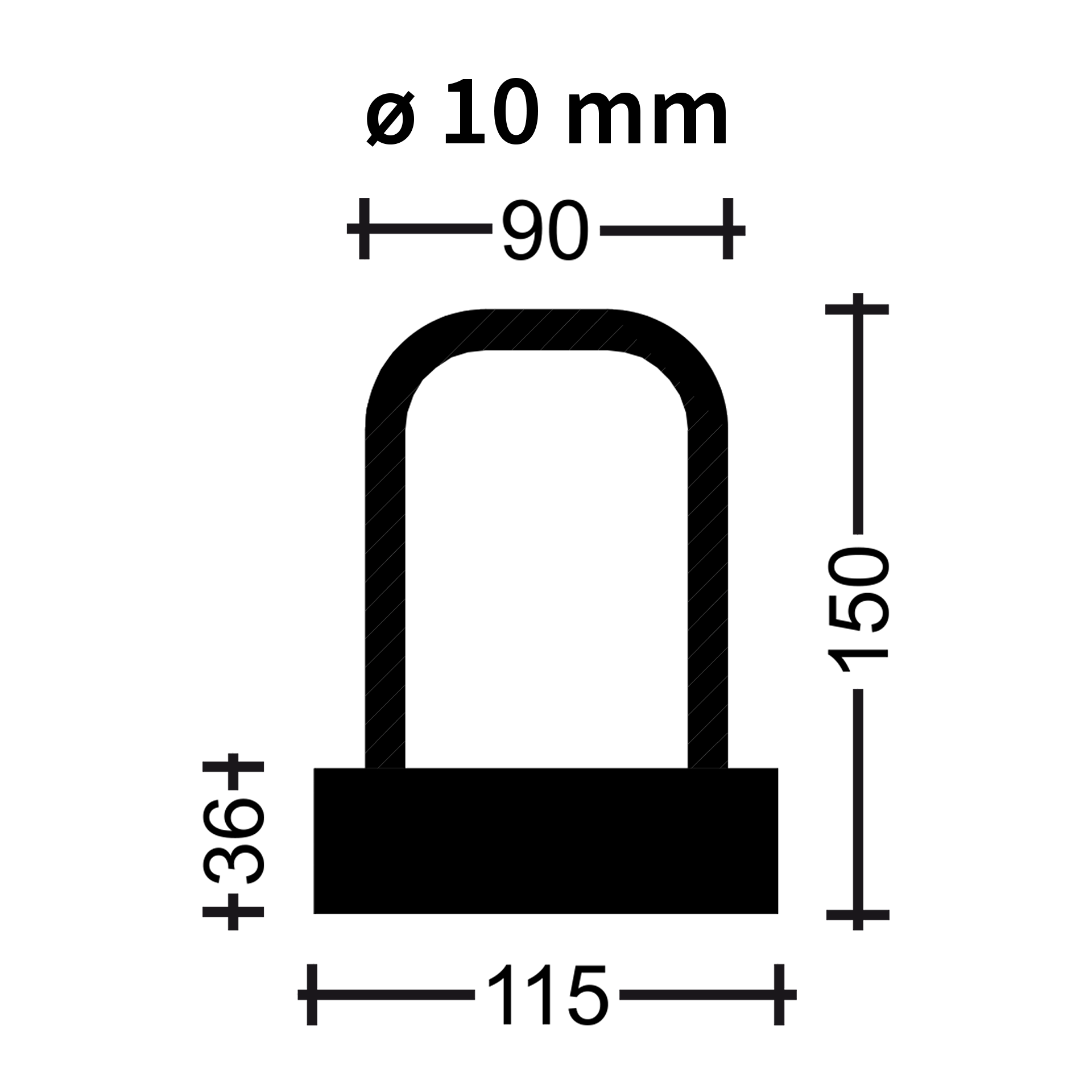 NEVOGA PLEXUS AbZ Rückbiegeansch. Boxbreite= 11,5cm, 10/15, Typ"B"