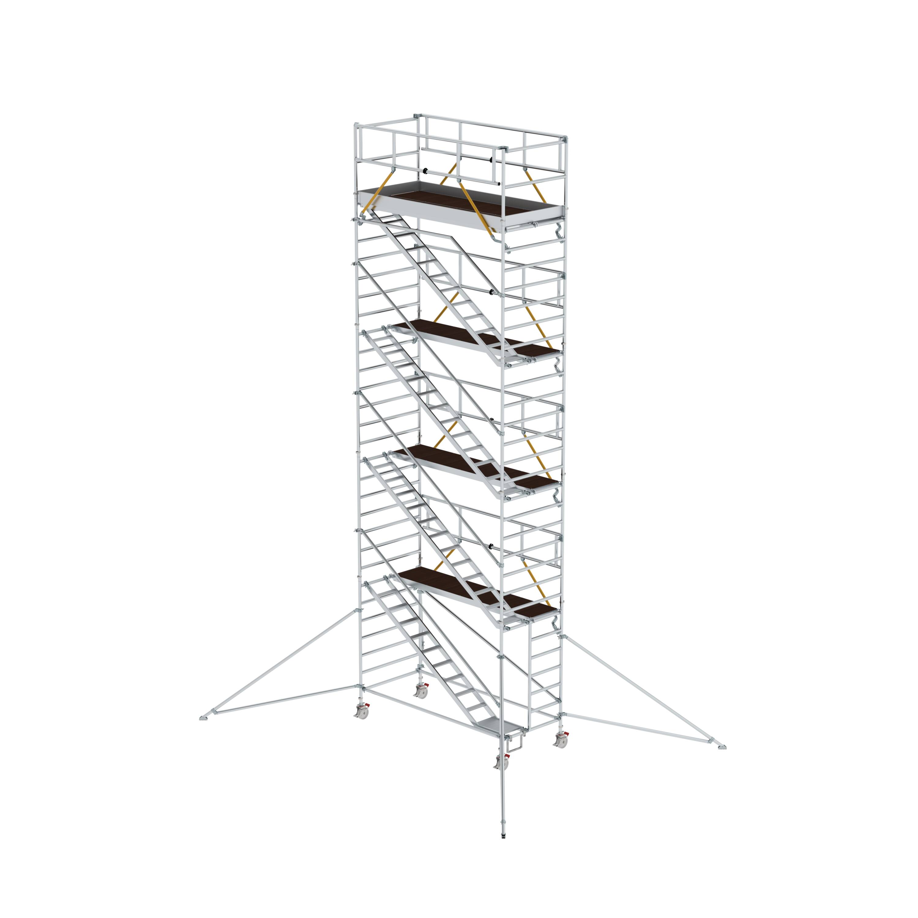 MUNK Rollgerüst SG 1,35 x 3,0 m mit Schrägaufstiegen & Ausleger  