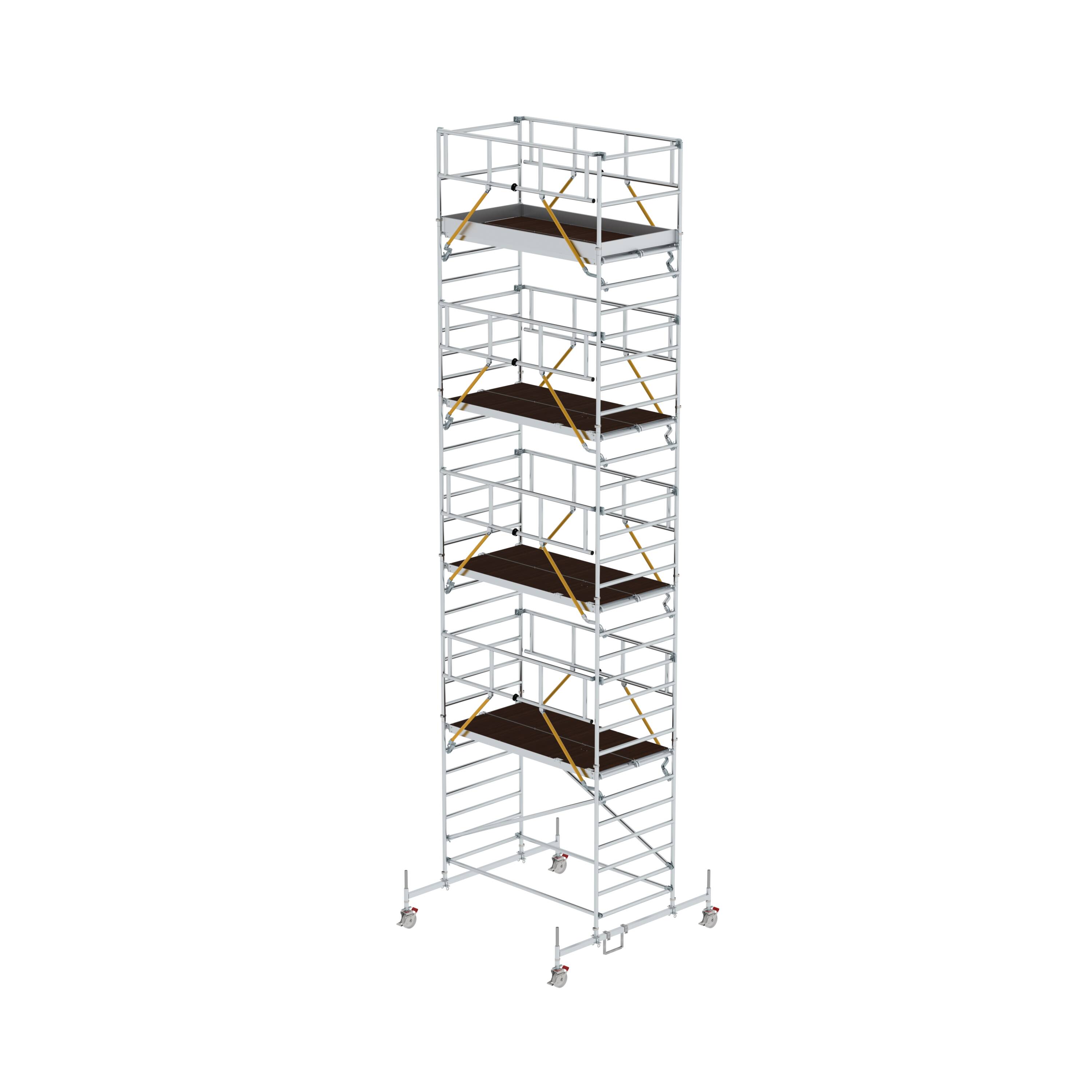 MUNK Rollgerüst SG 1,35 x 2,45 m mit Fahrbalken & Doppel-Plattform  