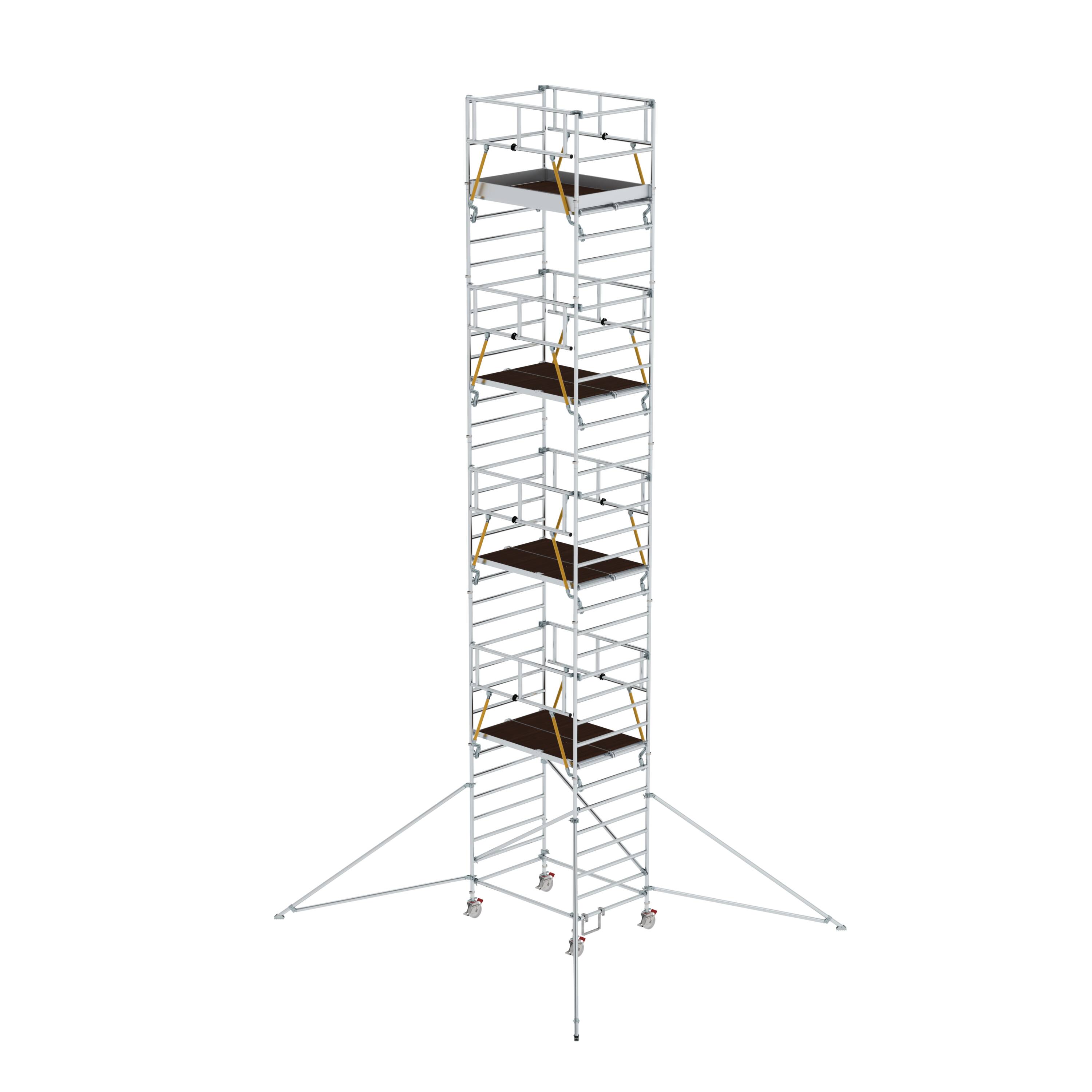 MUNK Rollgerüst SG 1,35 x 1,80 m mit Ausleger & Doppel-Plattform  