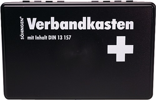 Betriebsverbandkasten kl. KIEL schwarz B260 x H160 x T80 ca.mm