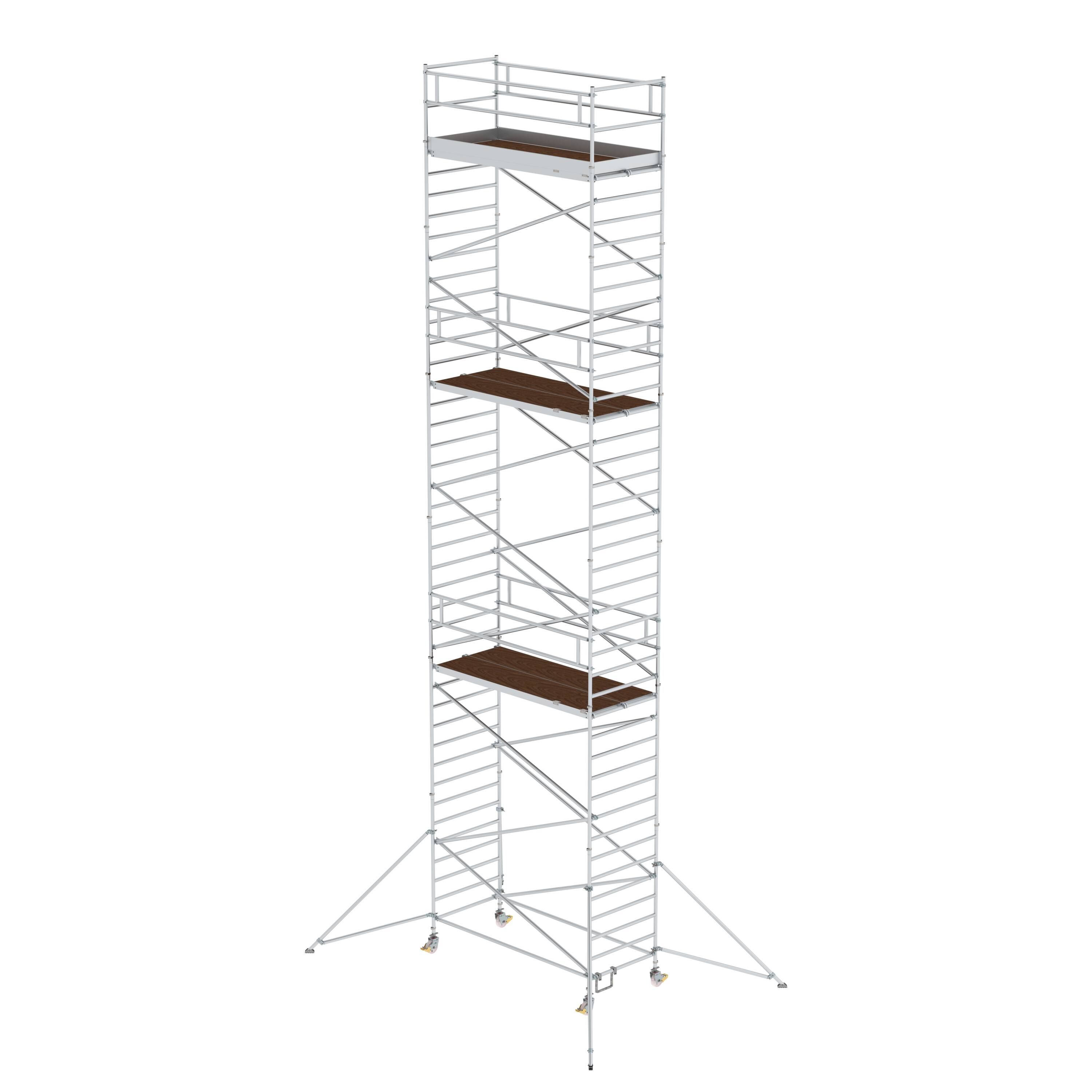 MUNK Rollgerüst 1,35 x 3,0 m mit Ausleger & Doppel-Plattform  