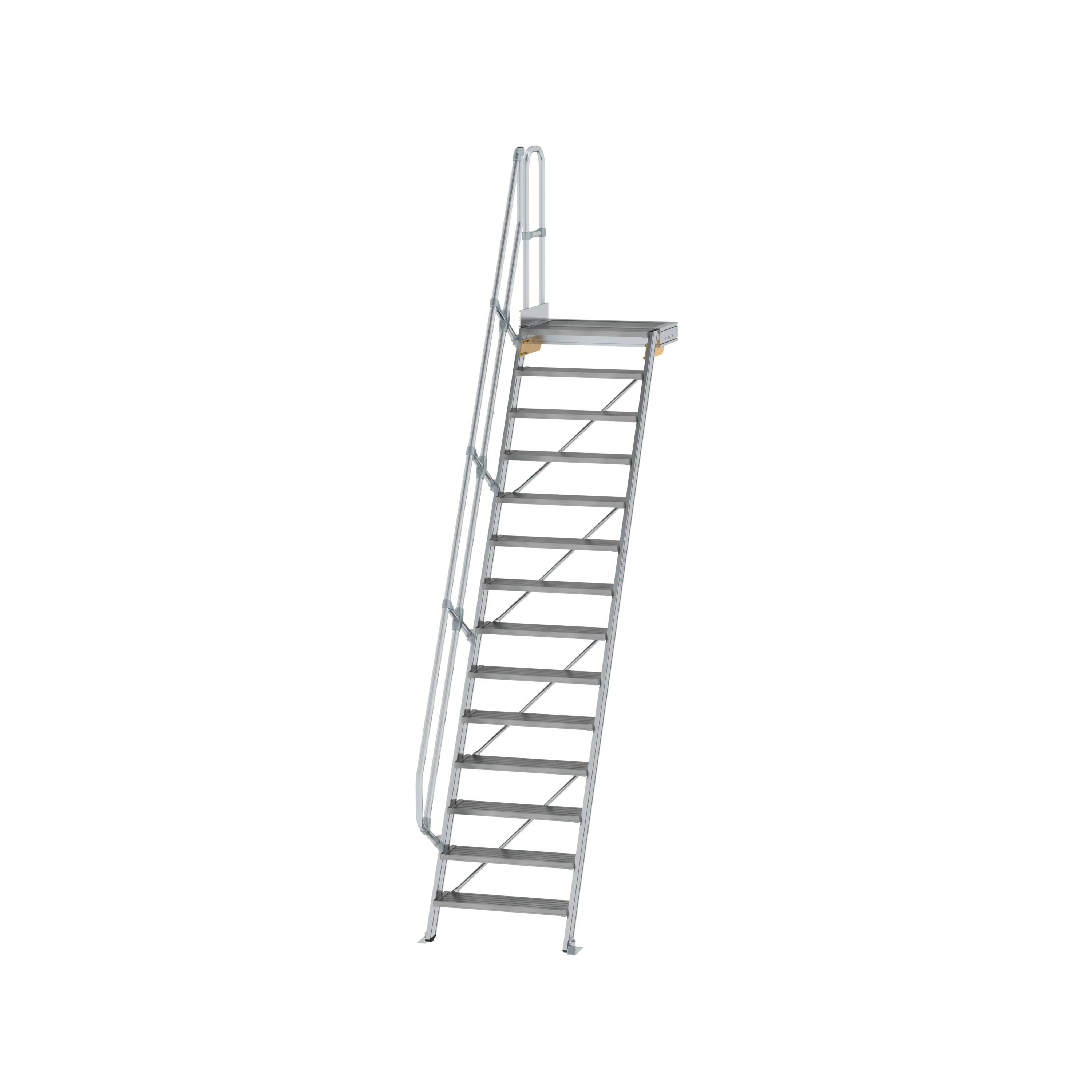 MUNK Treppe mit Plattform 60° Stufenbreite 800 mm  