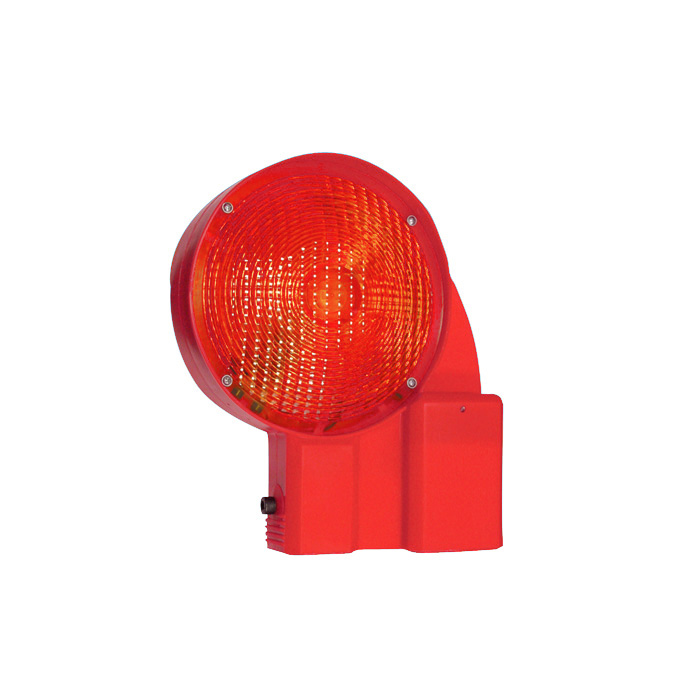 Bakenleuchte mit LED, Lichtaustritt einseitig rot  