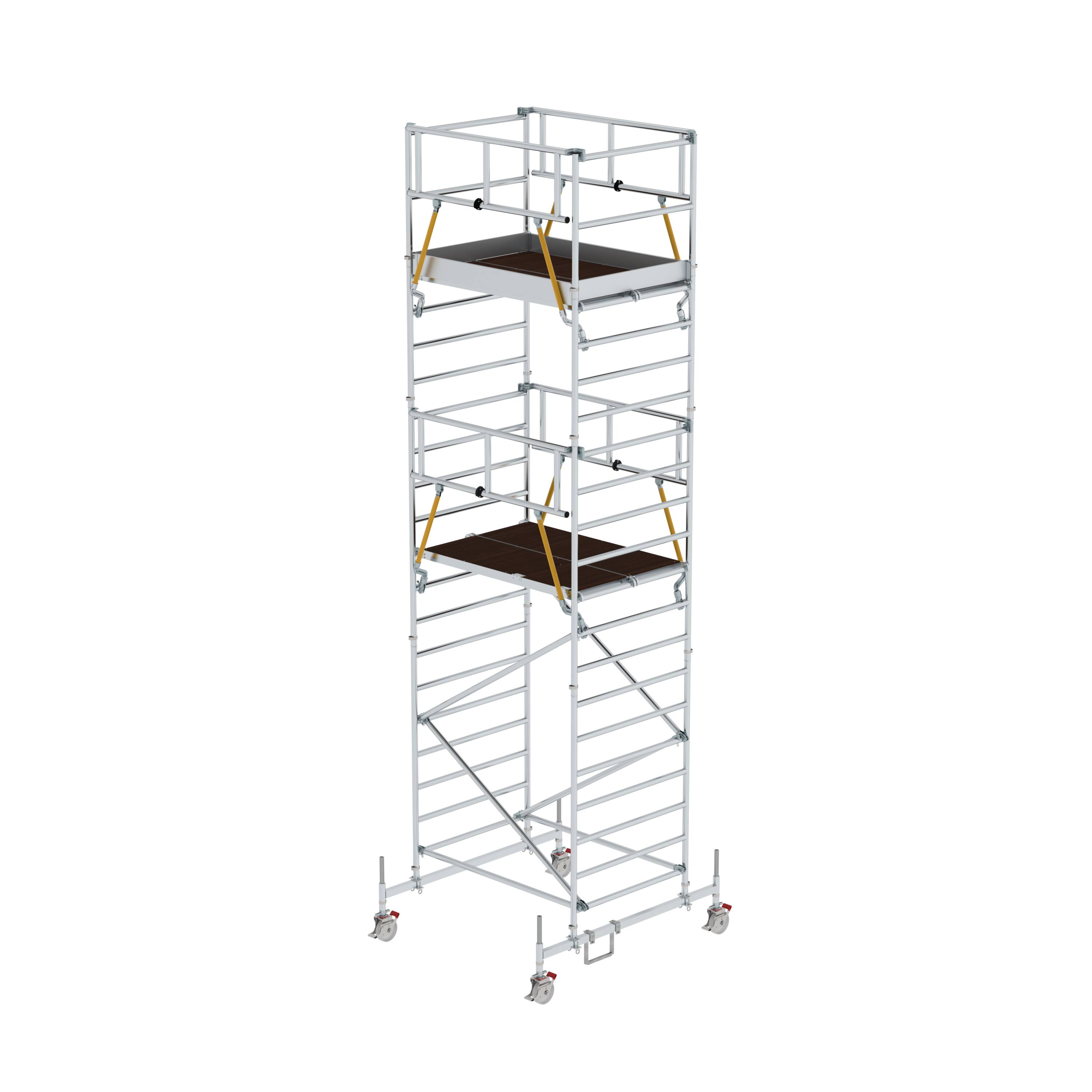 MUNK Rollgerüst SG 1,35 x 1,80 m mit Fahrbalken & Doppel-Plattform  
