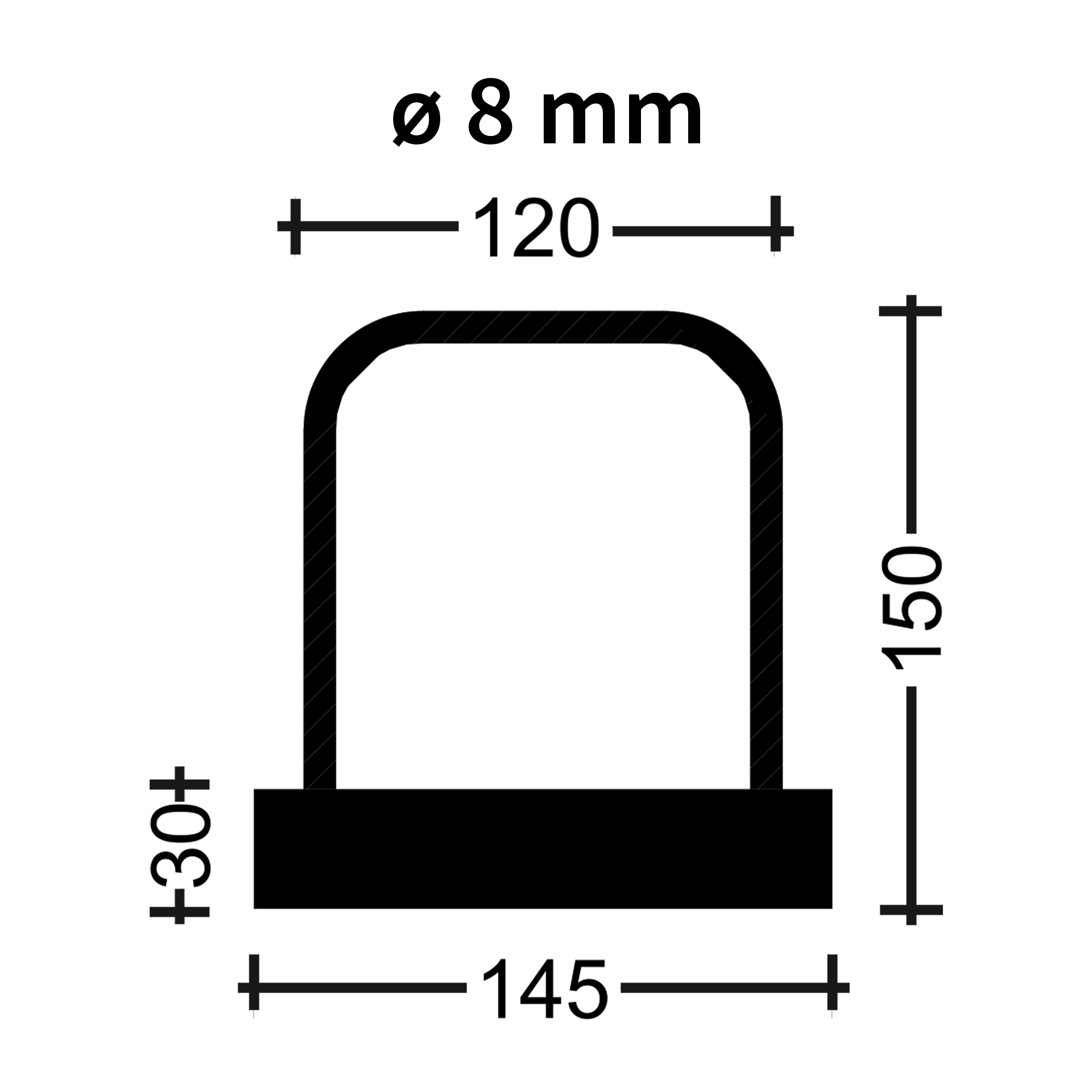 NEVOGA PLEXUS AbZ Rückbiegeansch. Boxbreite= 14,5cm, 8/10, Typ"B"