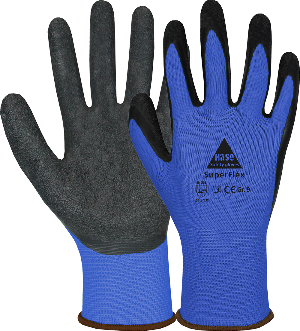 HASE Montagehandschuh "Superflex Blue" Nr. 508610B, VPE: 10 PA