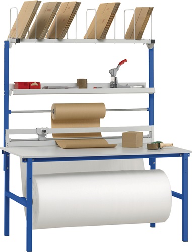 Packtischset B1600 x T800 x H2205 mm Aufbauten Variante 2