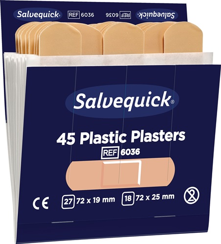 Pflasterstrips Salvequick wasserfest 6 Nachfüllpack je 45 St.