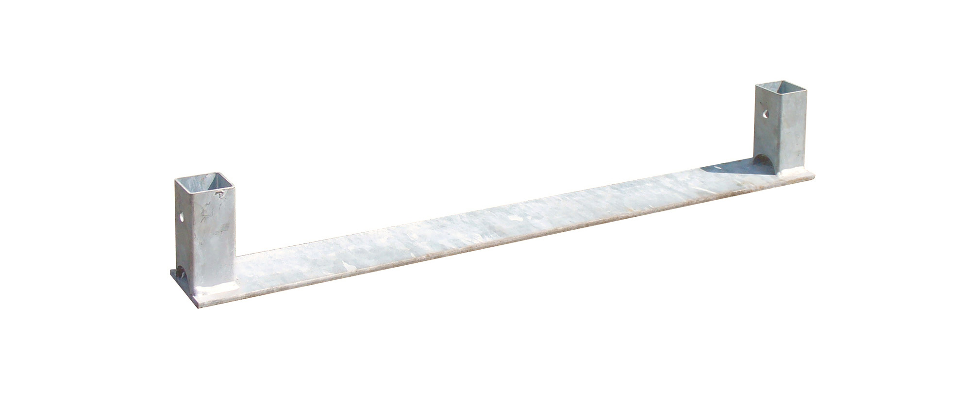 Fuß für Eingangsschleuse mit 2 Aufnahmehülsen, verzinkt  