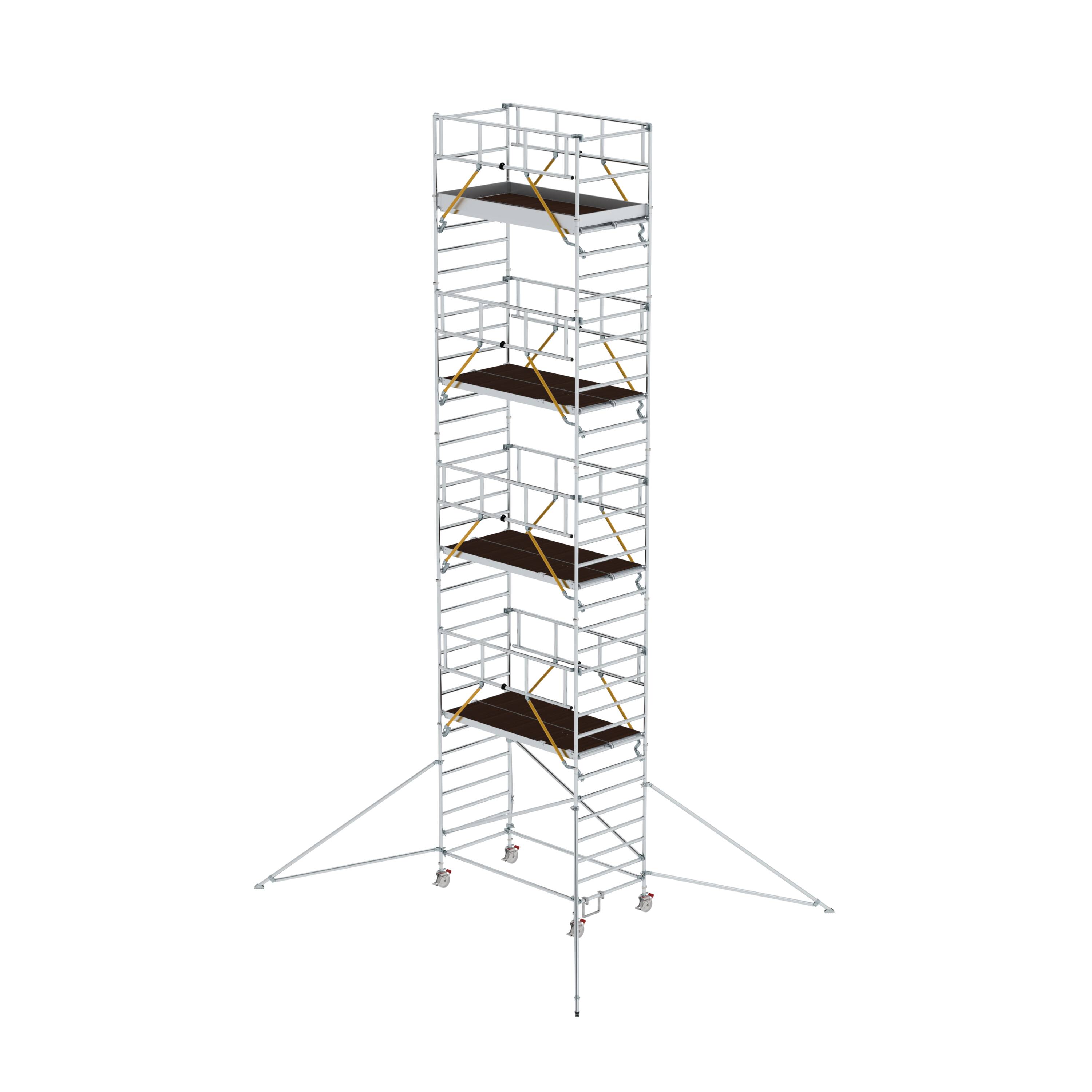 MUNK Rollgerüst SG 1,35 x 2,45 m mit Ausleger & Doppel-Plattform  