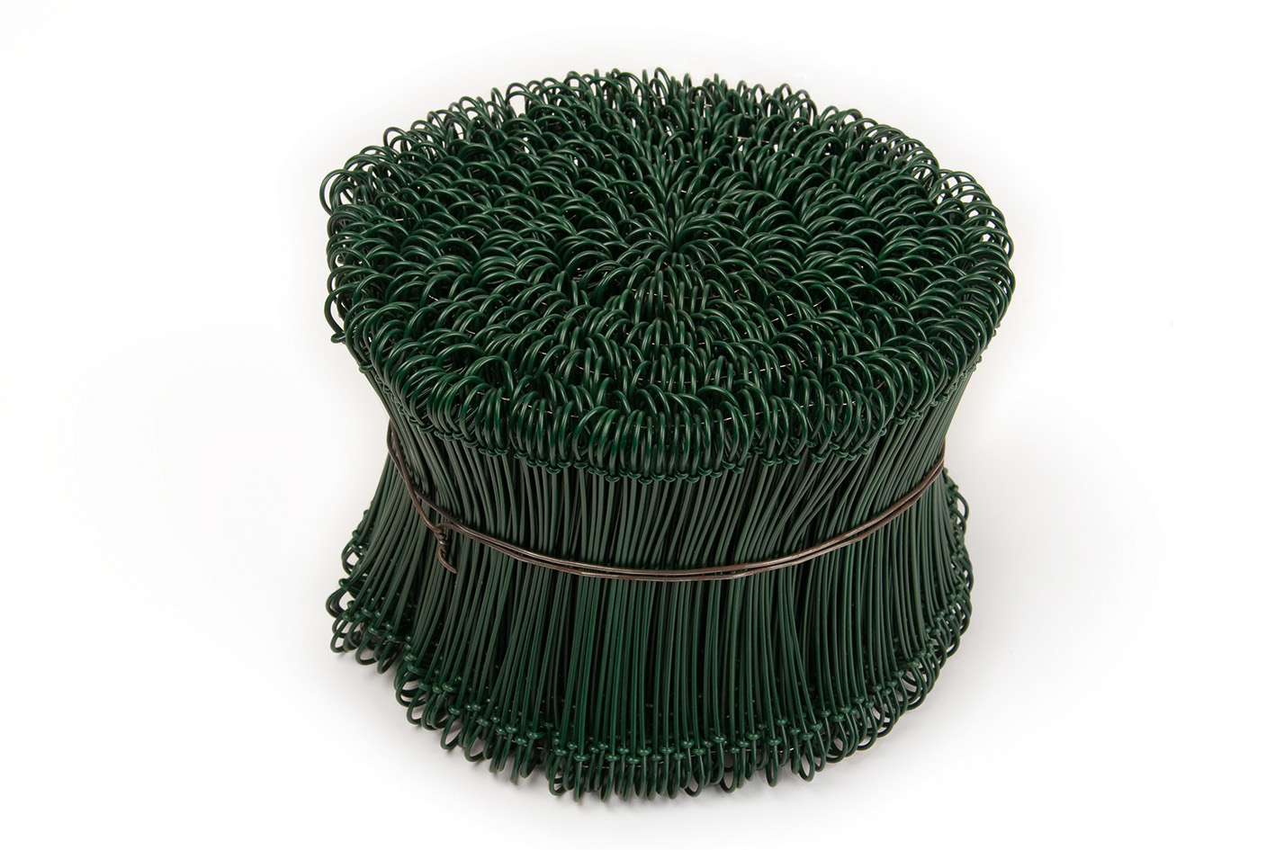 Drahtbindeöse einfach, grün ummantelt 1,4 x 100 mm