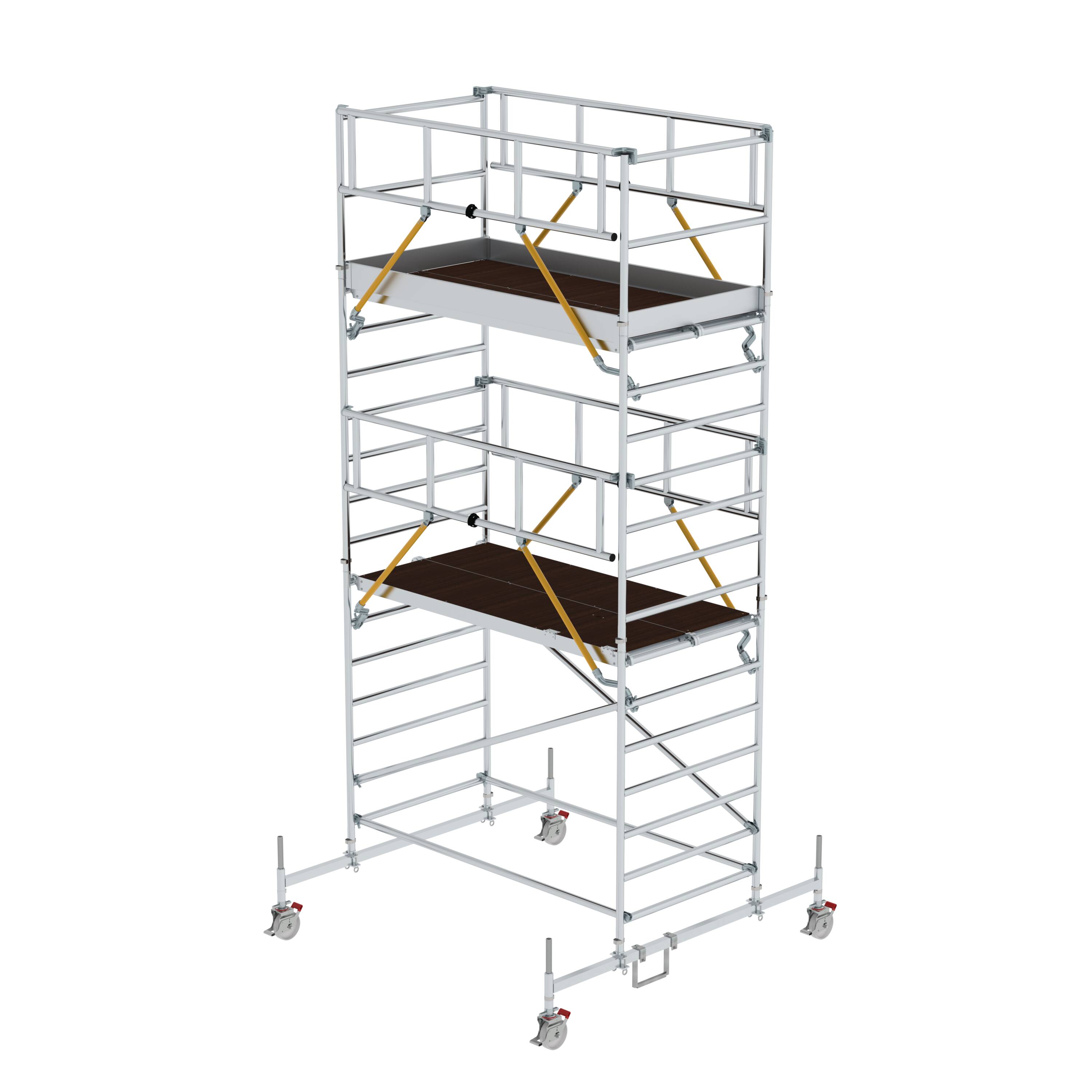 MUNK Rollgerüst SG 1,35 x 2,45 m mit Fahrbalken & Doppel-Plattform  