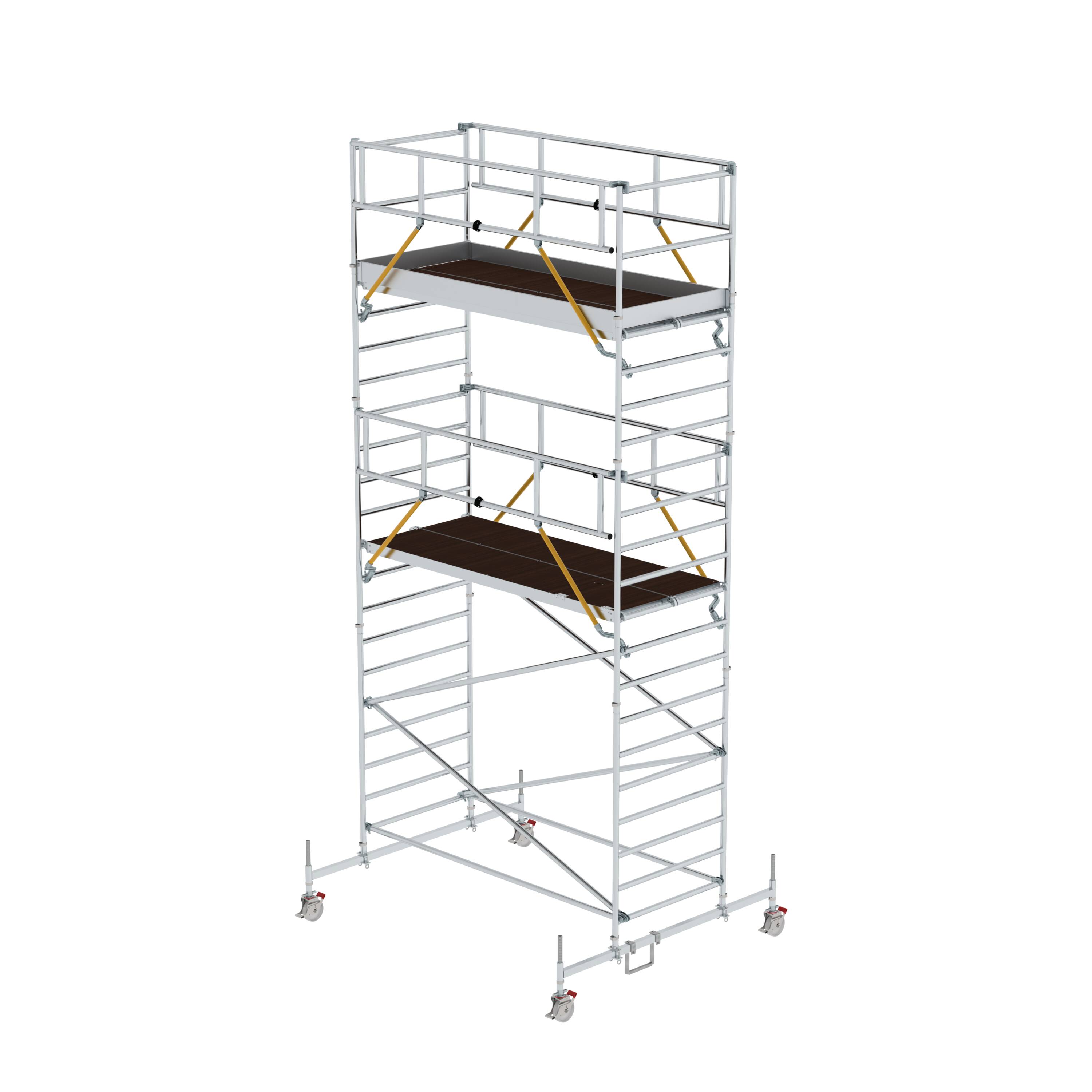 MUNK Rollgerüst SG 1,35 x 3,0 m mit Fahrbalken und Doppel-Plattform  