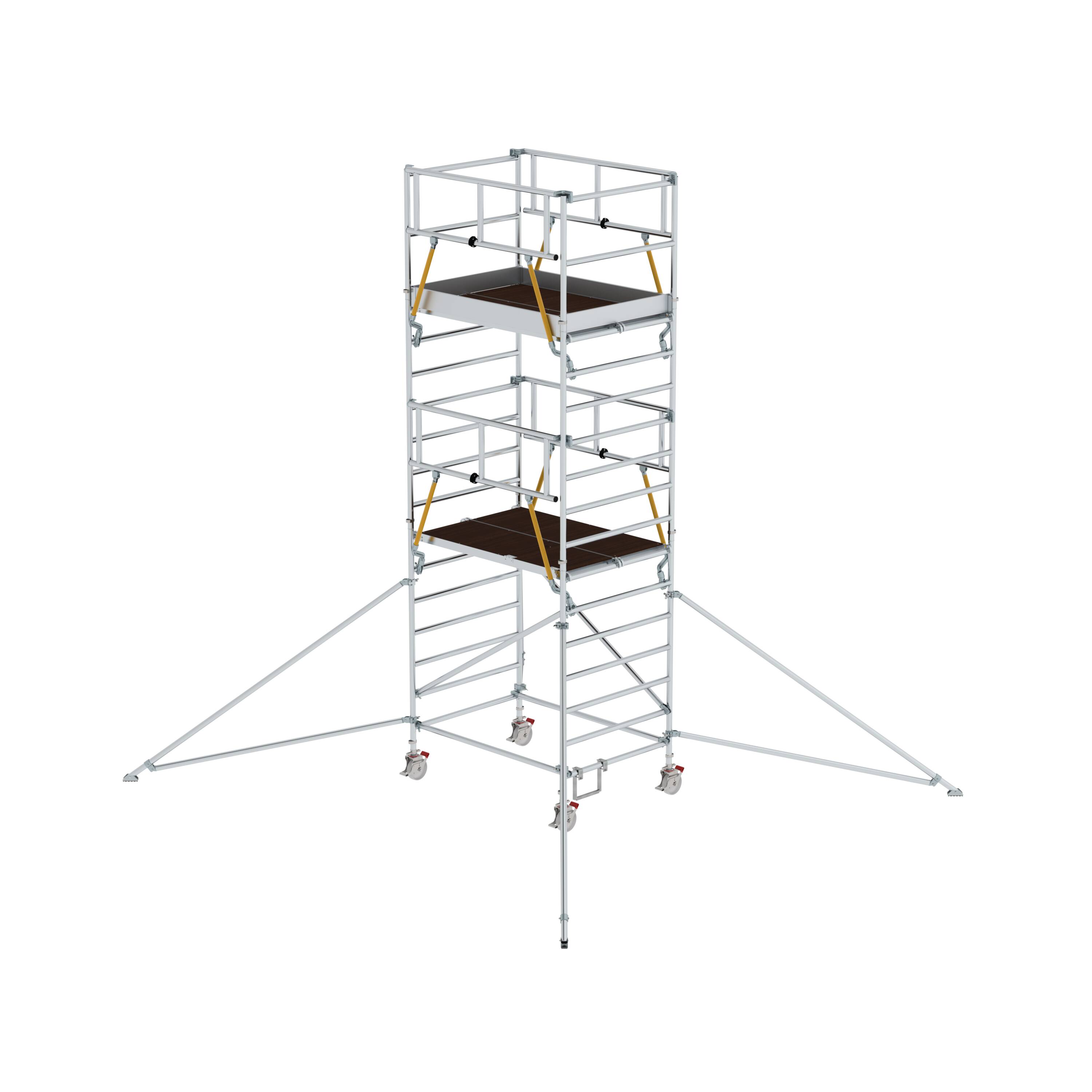 MUNK Rollgerüst SG 1,35 x 2,45 m mit Ausleger & Doppel-Plattform  