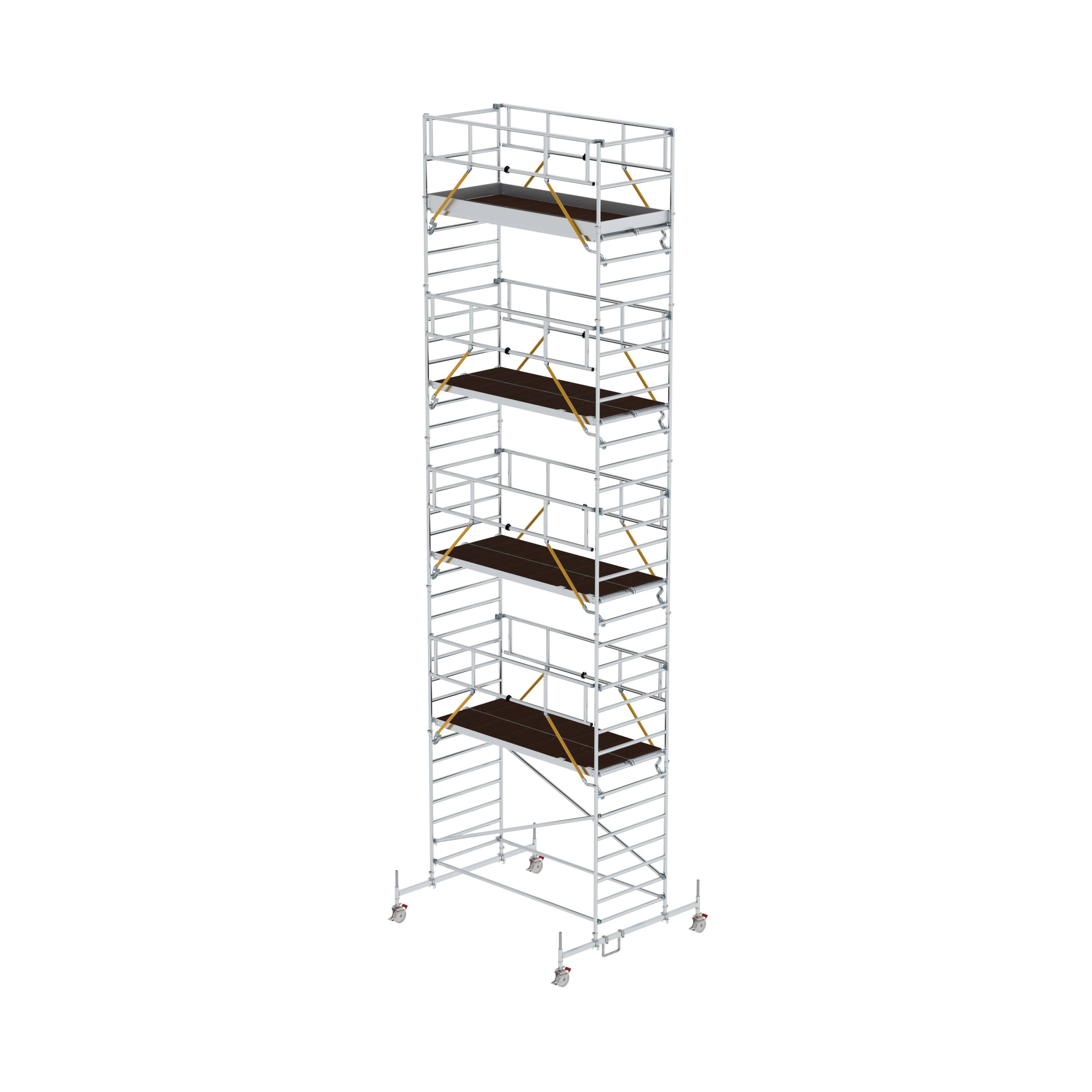 MUNK Rollgerüst SG 1,35 x 3,0 m mit Fahrbalken und Doppel-Plattform  