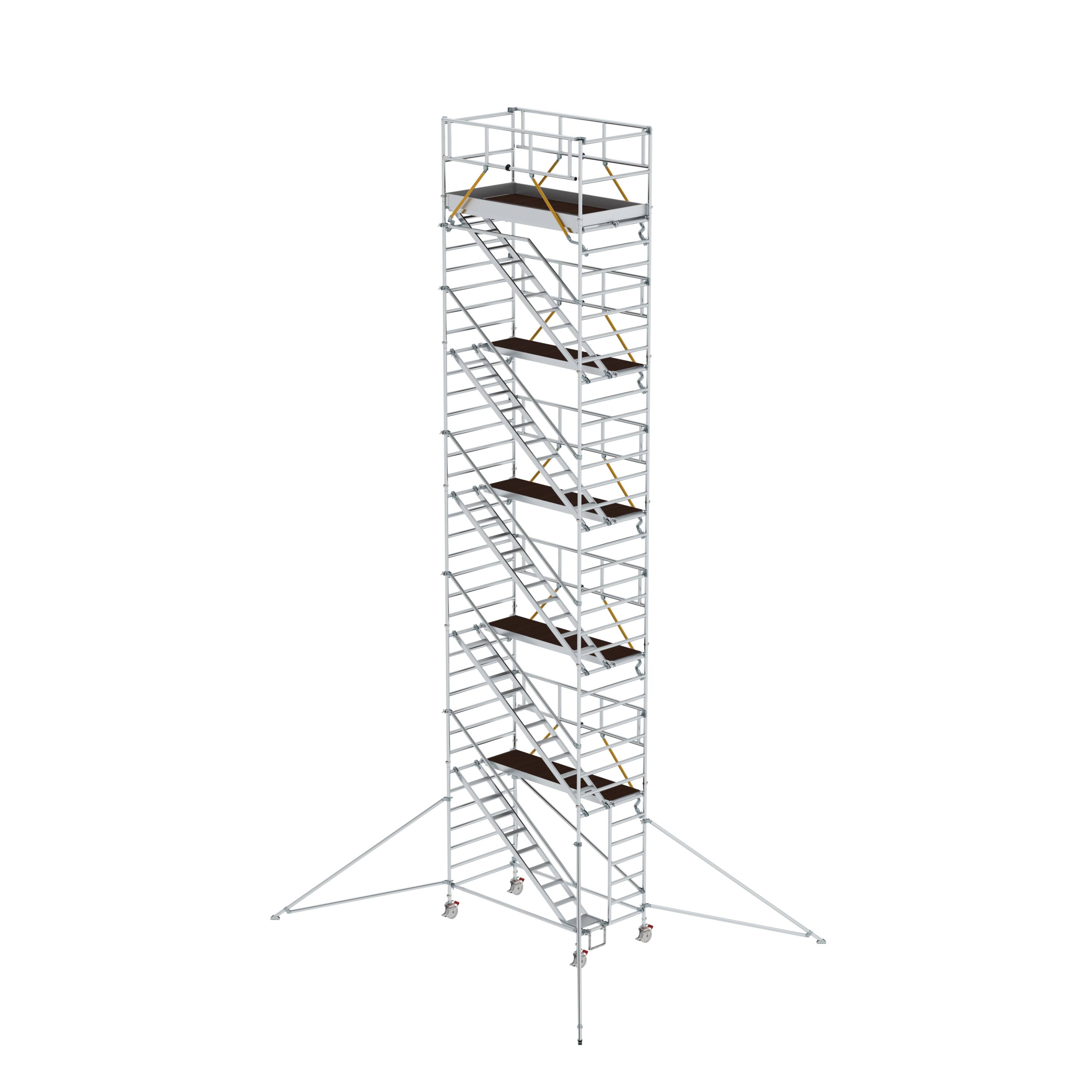 MUNK Rollgerüst SG 1,35 x 2,45 m mit Schrägaufstiegen & Ausleger  