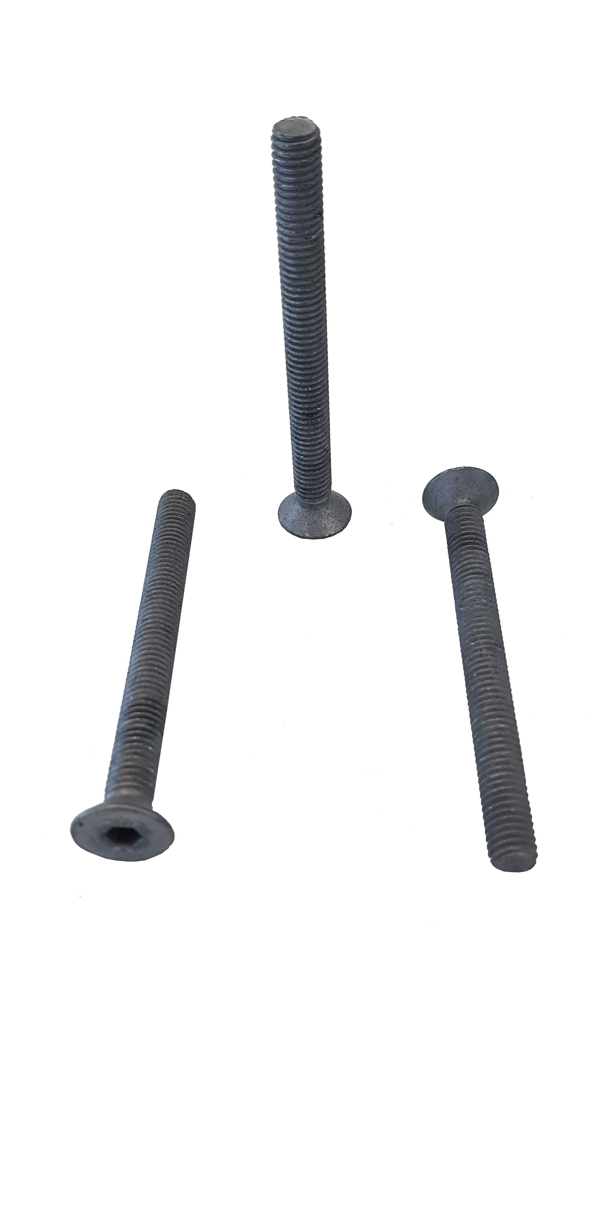 Senkschrauben mit Gewinde bis Kopf (Geomet) M  8 x 80 für Gitterroste