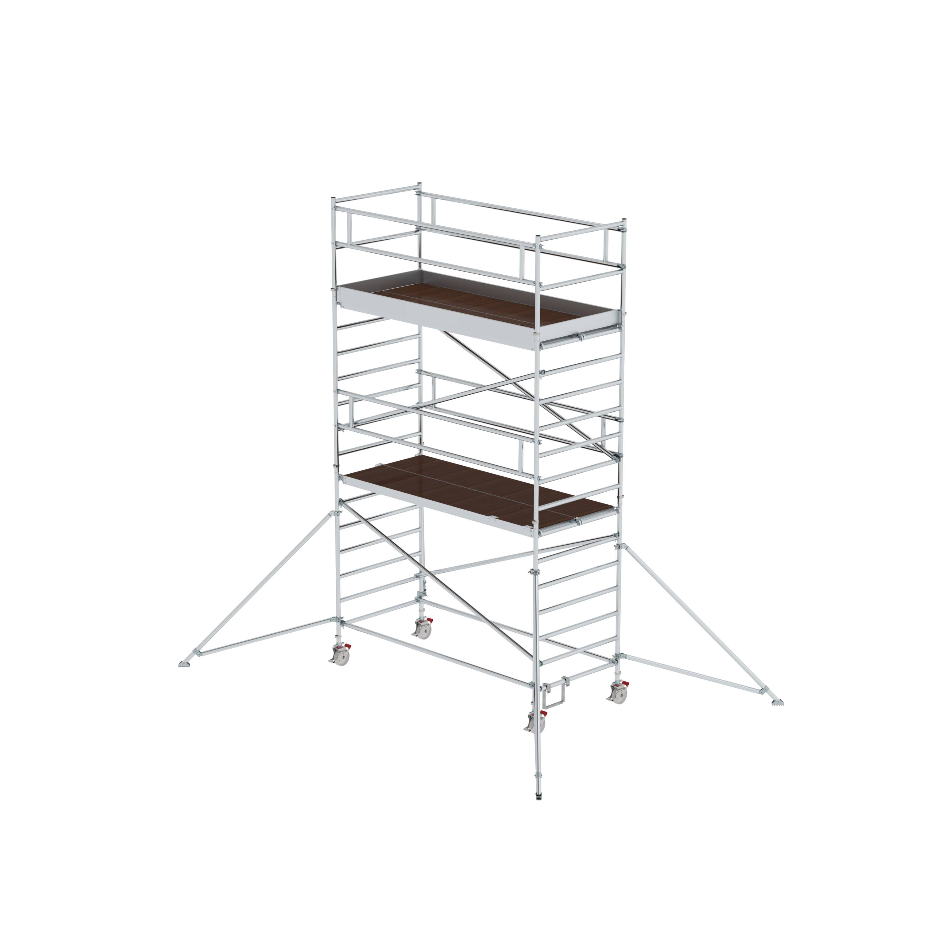 MUNK Rollgerüst 1,35 x 3,0 m mit Ausleger & Doppel-Plattform  