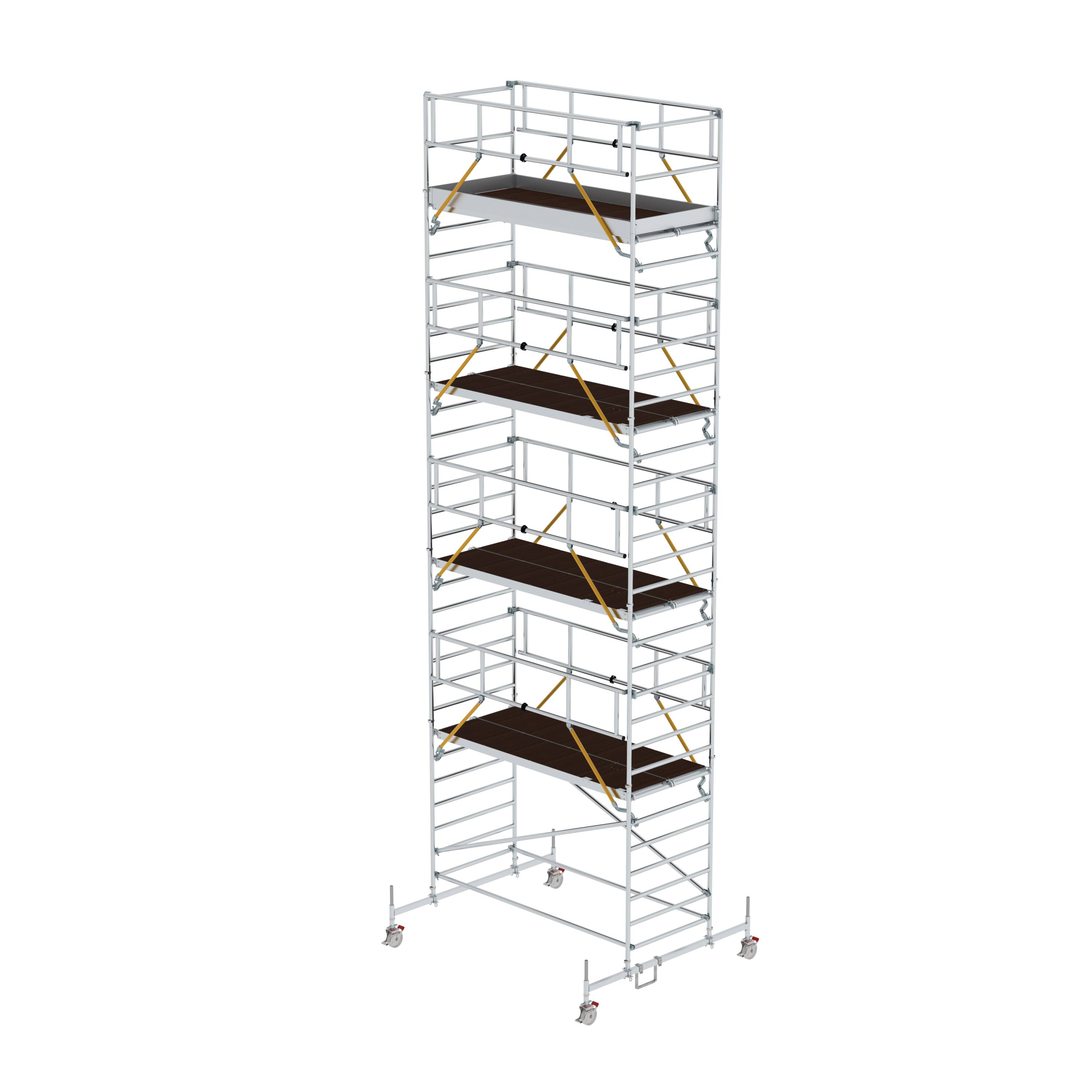 MUNK Rollgerüst SG 1,35 x 3,0 m mit Fahrbalken und Doppel-Plattform  