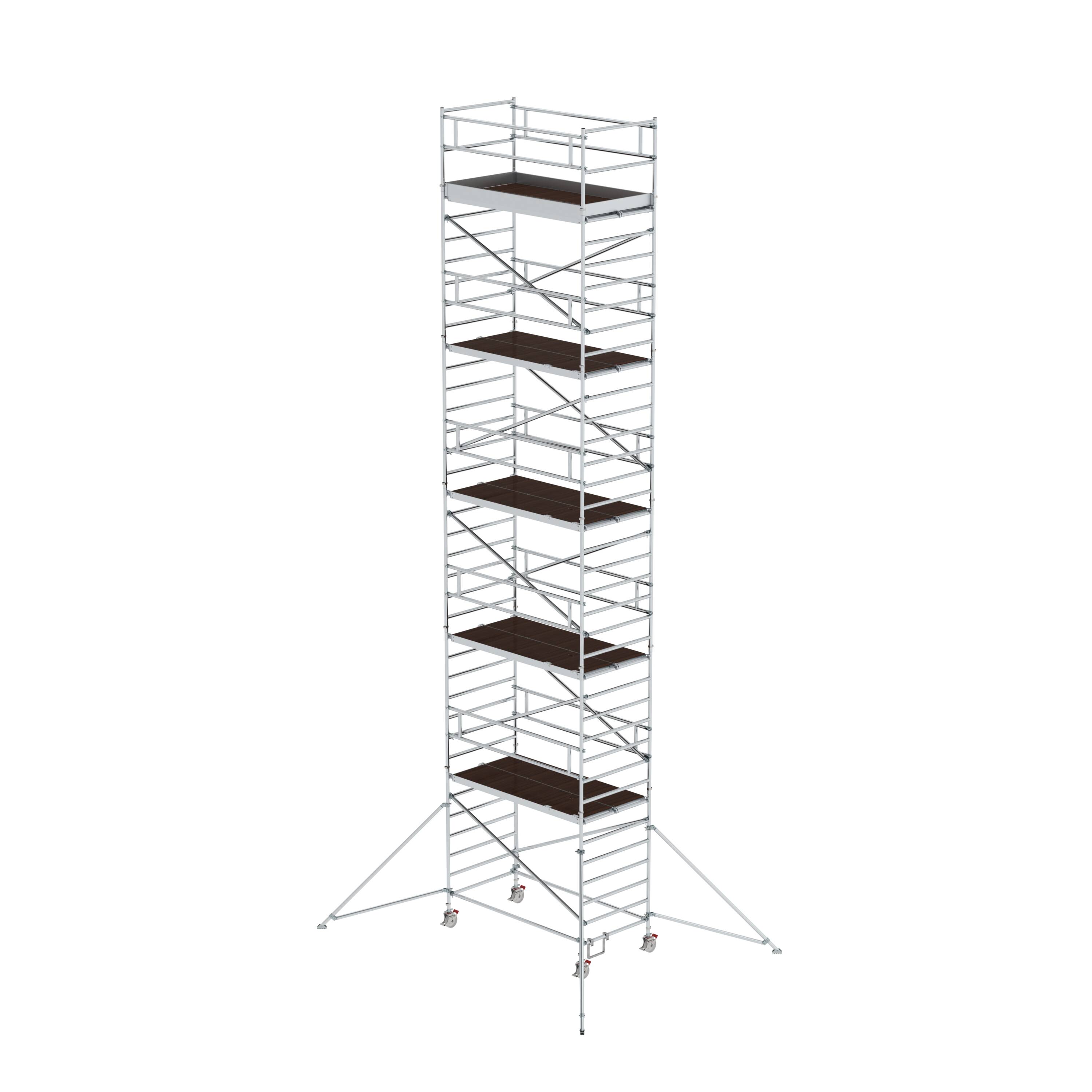 MUNK Rollgerüst 1,35 x 2,45 m mit Ausleger & Doppel-Plattform  