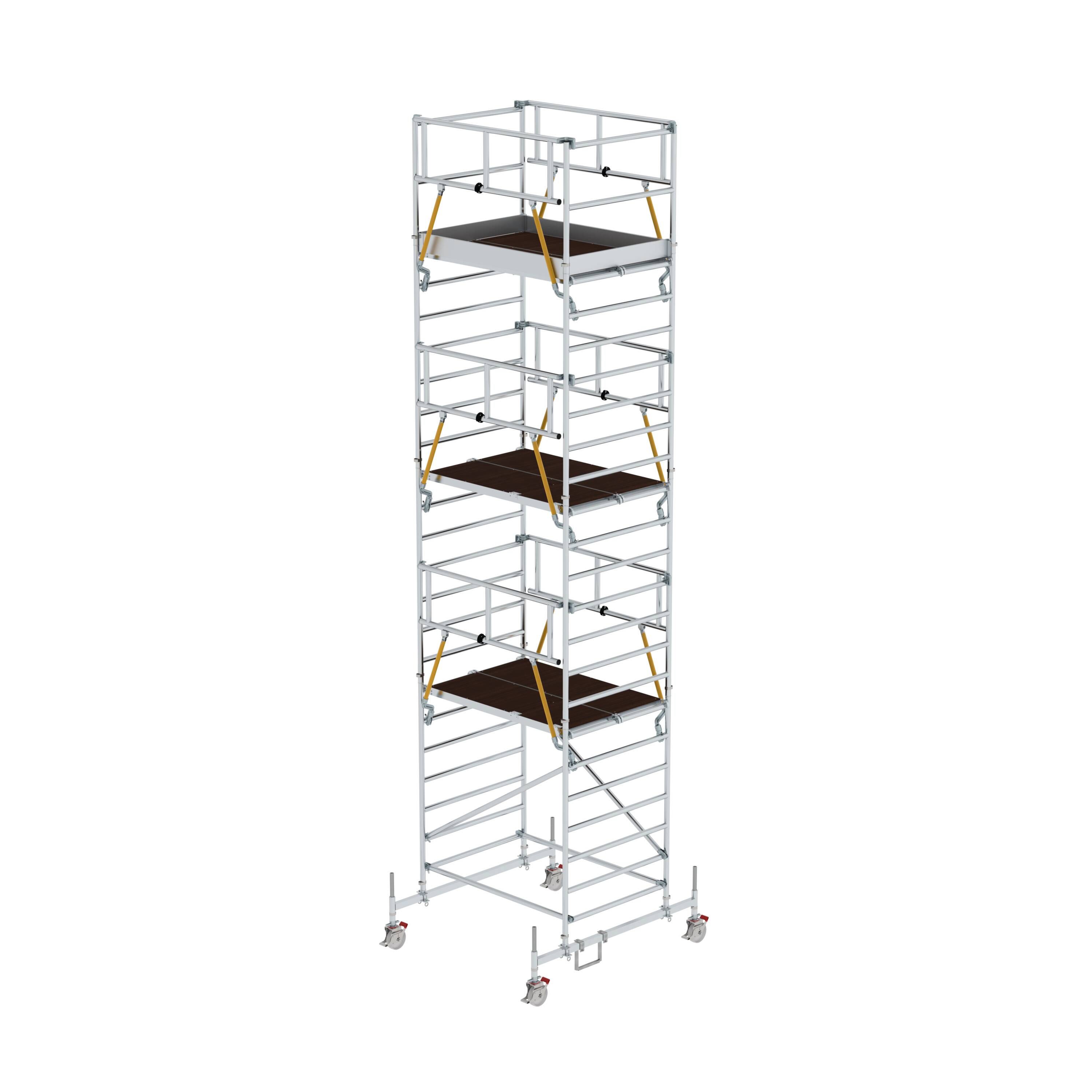 MUNK Rollgerüst SG 1,35 x 1,80 m mit Fahrbalken & Doppel-Plattform  