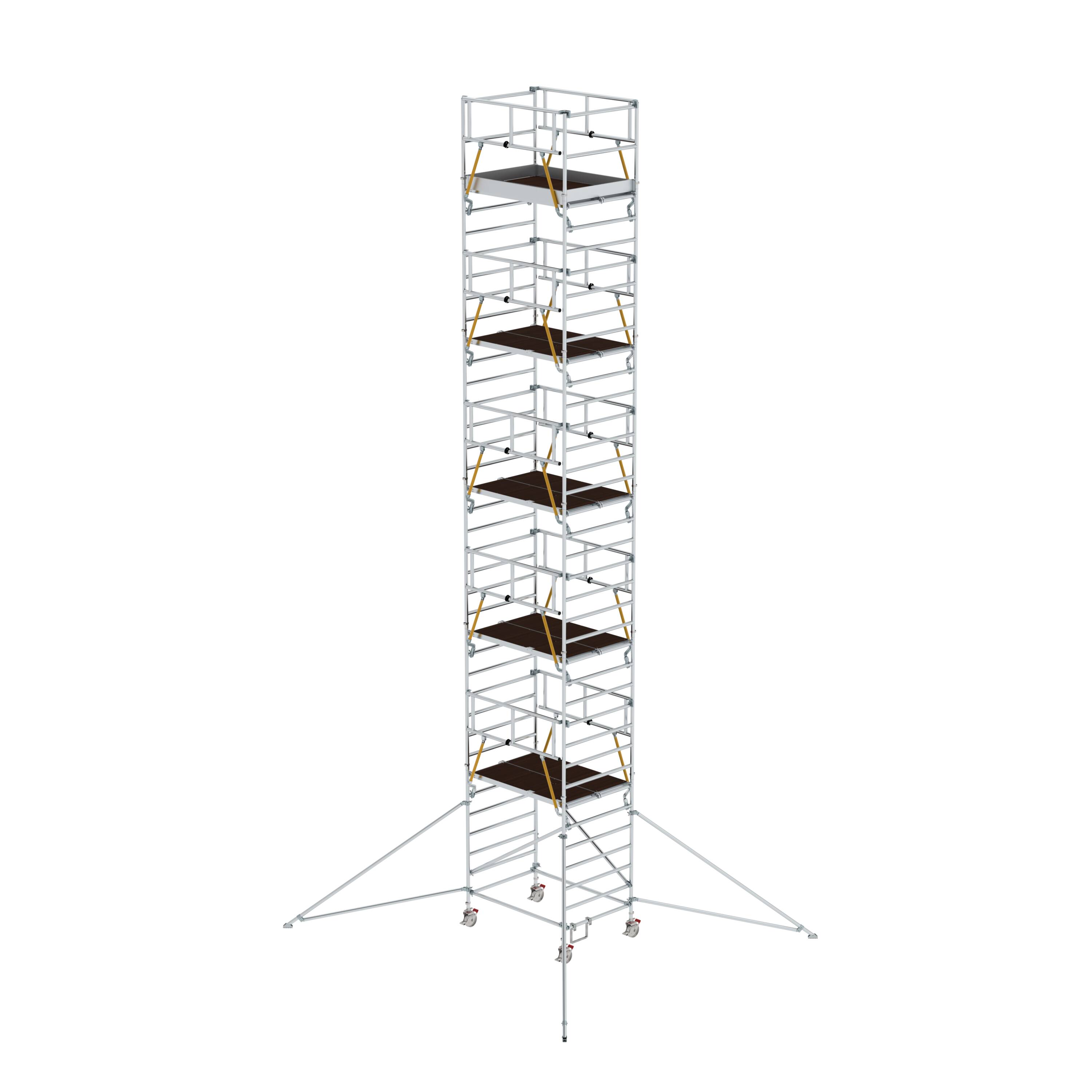 MUNK Rollgerüst SG 1,35 x 1,80 m mit Ausleger & Doppel-Plattform  