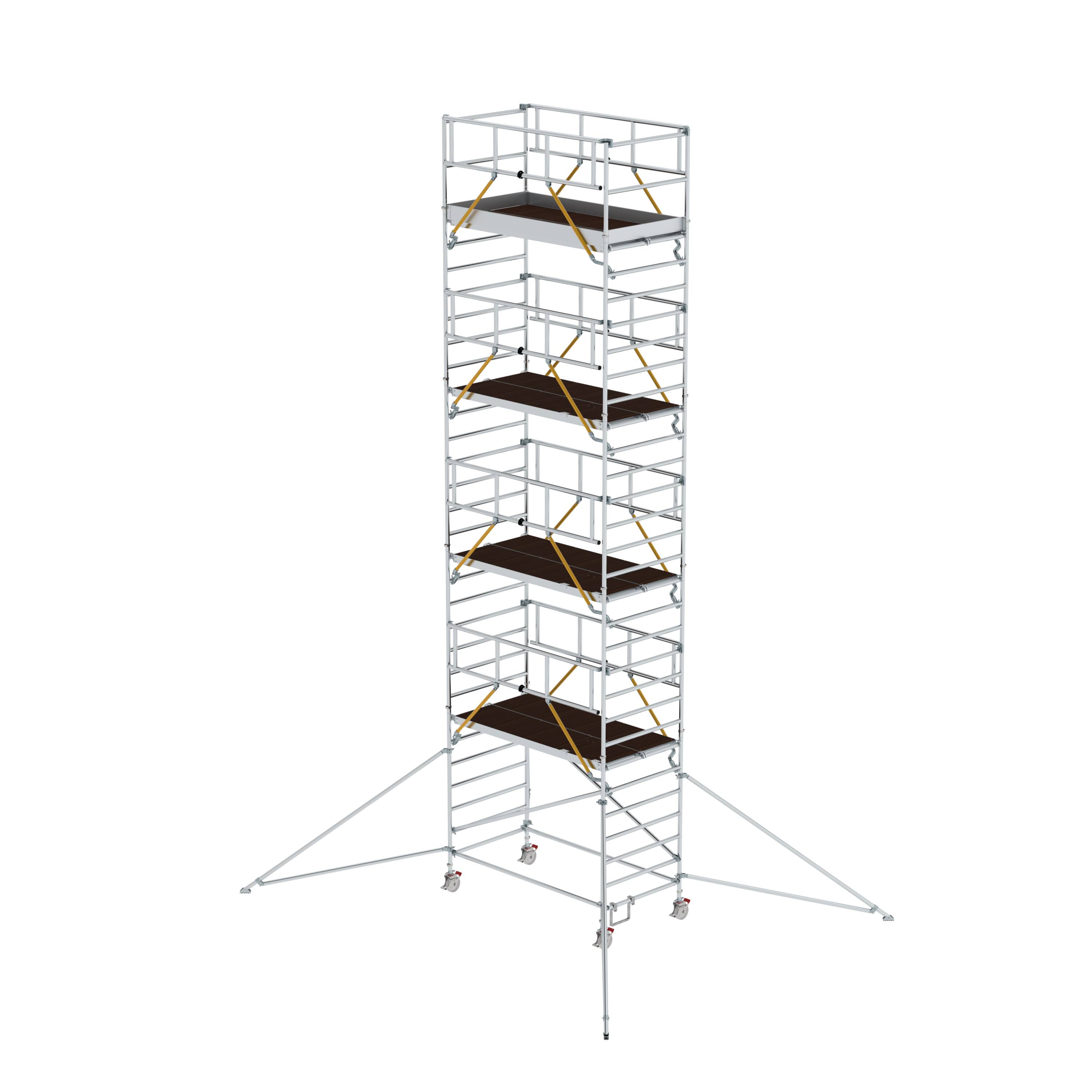 MUNK Rollgerüst SG 1,35 x 2,45 m mit Ausleger & Doppel-Plattform  