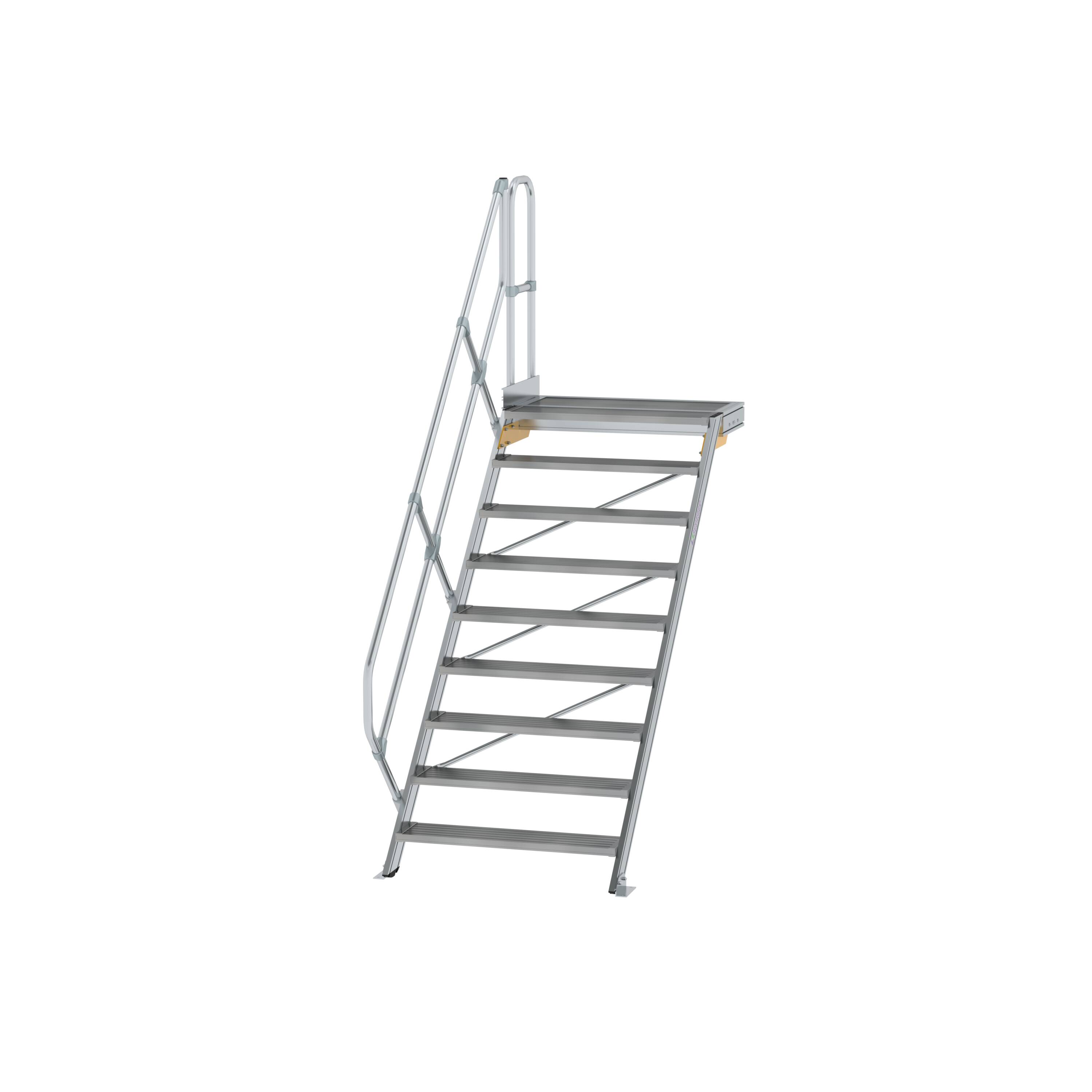 MUNK Treppe mit Plattform 45° Stufenbreite 1000 mm  