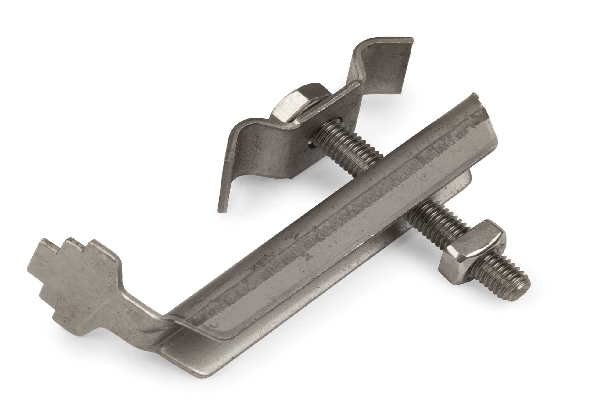 Standard-Befestigung Edelstahl A 2 # 1 für Gitterroste bis 30 mm Höhe # 5/31