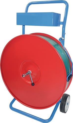 Bandabroller PP/PET-Umreifungsband fahrbar für Kern-D.200,280,406 mm
