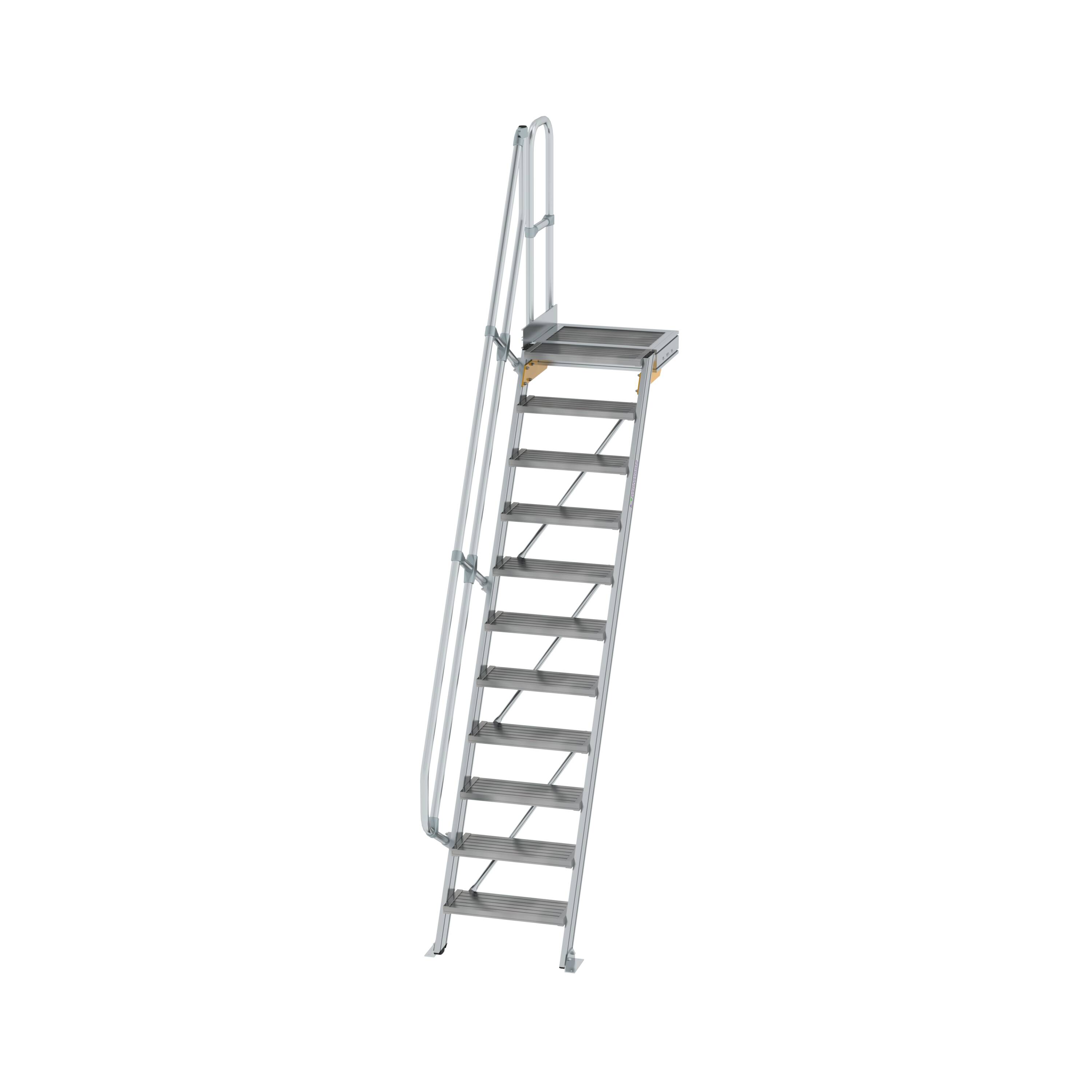 MUNK Treppe mit Plattform 60° Stufenbreite 600 mm  