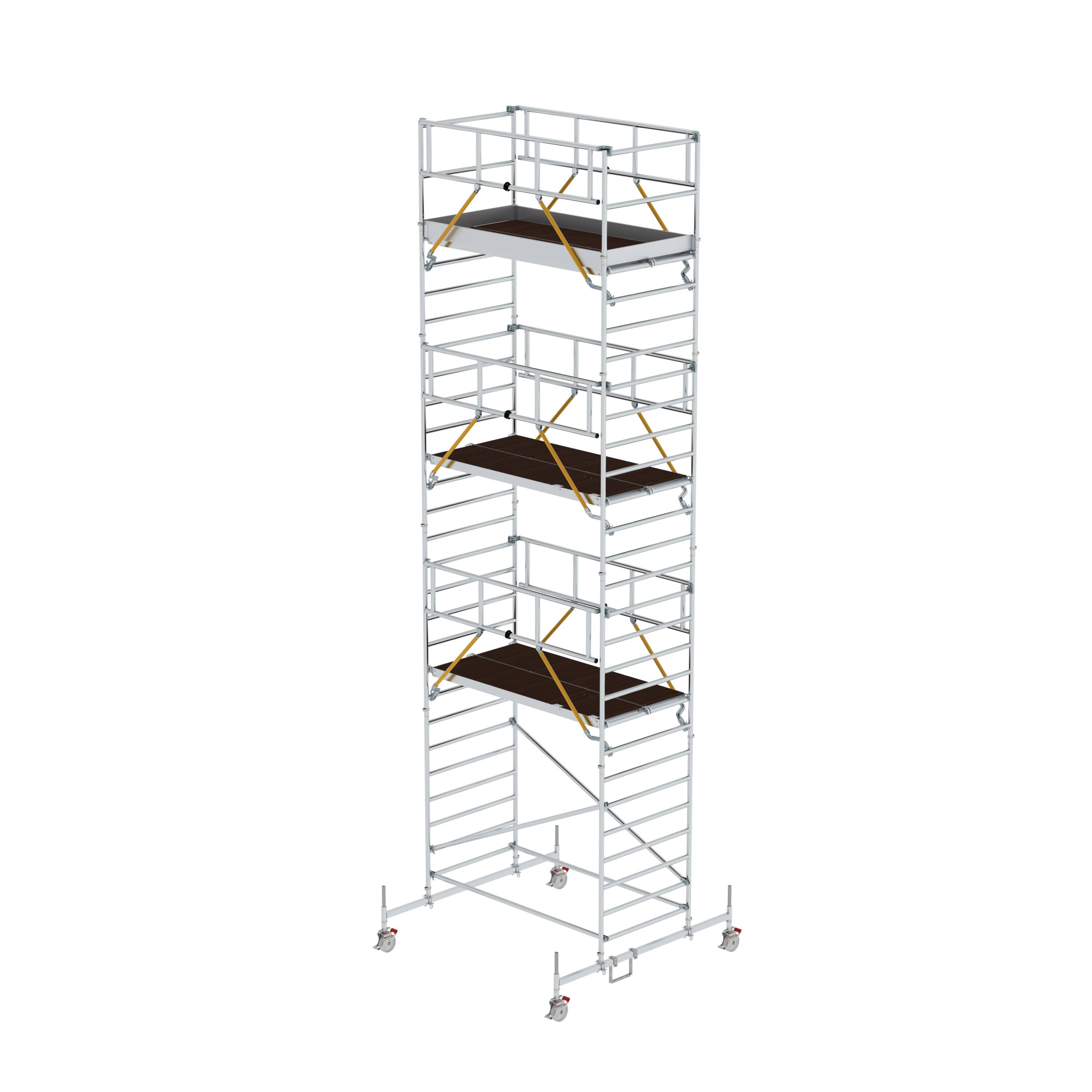 MUNK Rollgerüst SG 1,35 x 2,45 m mit Fahrbalken & Doppel-Plattform  