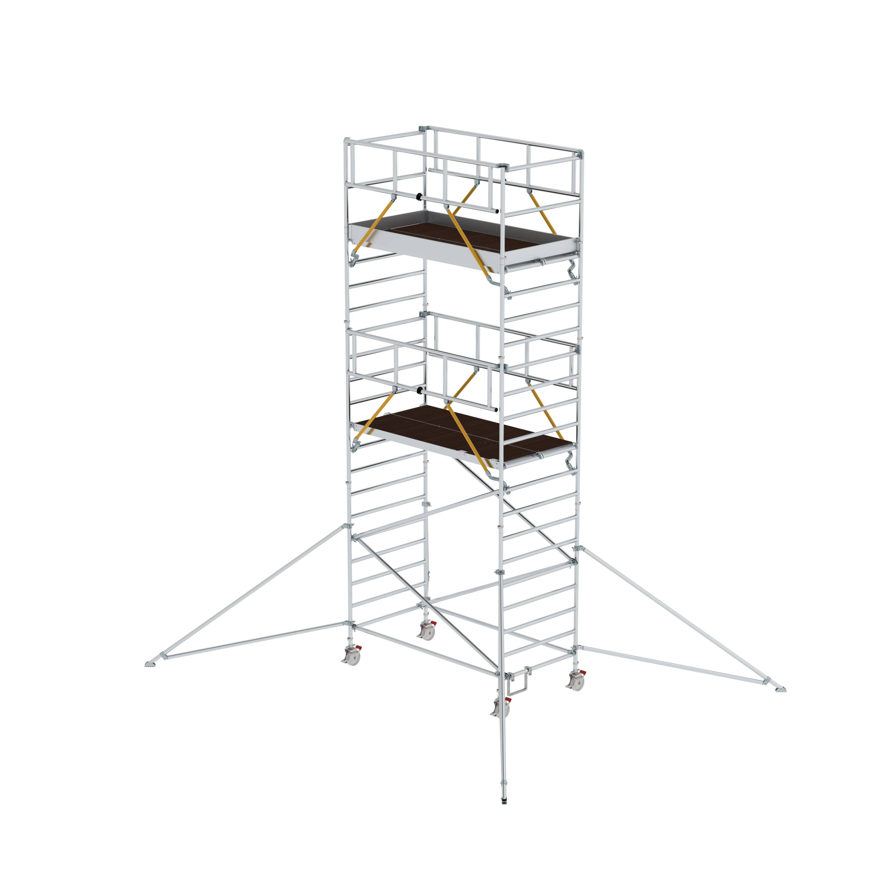 MUNK Rollgerüst SG 1,35 x 2,45 m mit Ausleger & Doppel-Plattform  