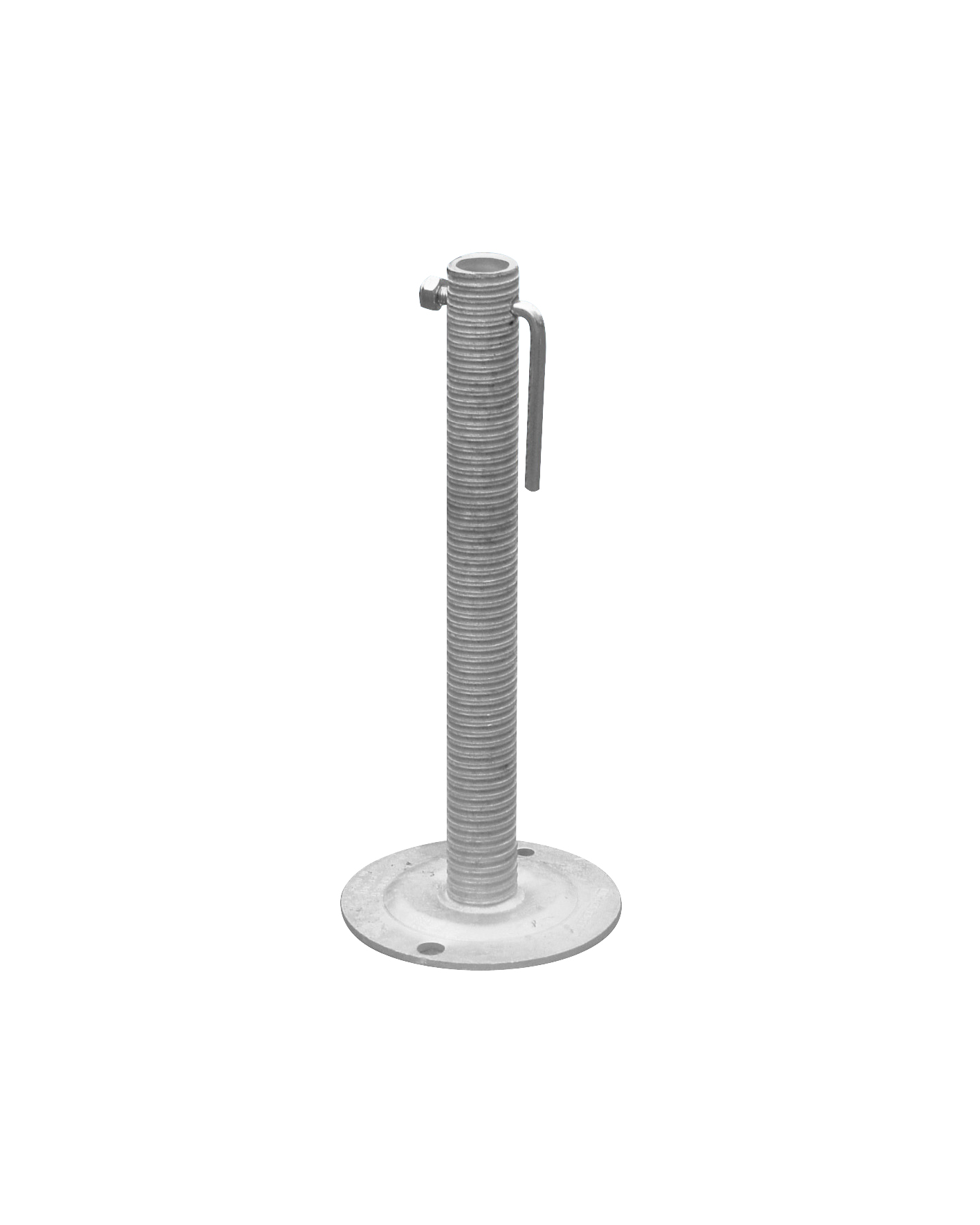 Fußspindel Ø38 x 350 mm für Kabelbrücke, verzinkt  