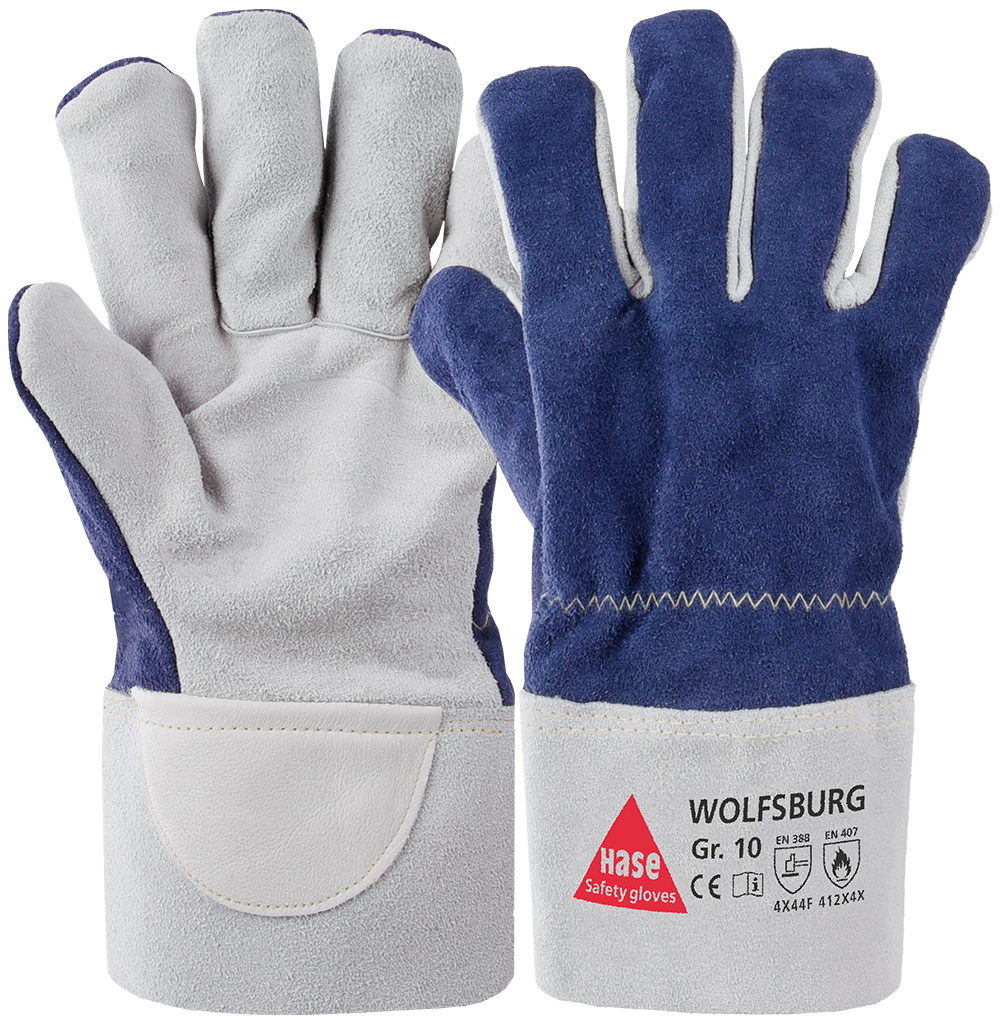 HASE Schnittfester Arbeitshandschuh "Wolfsburg" Nr. 850100, VPE: 6 PA