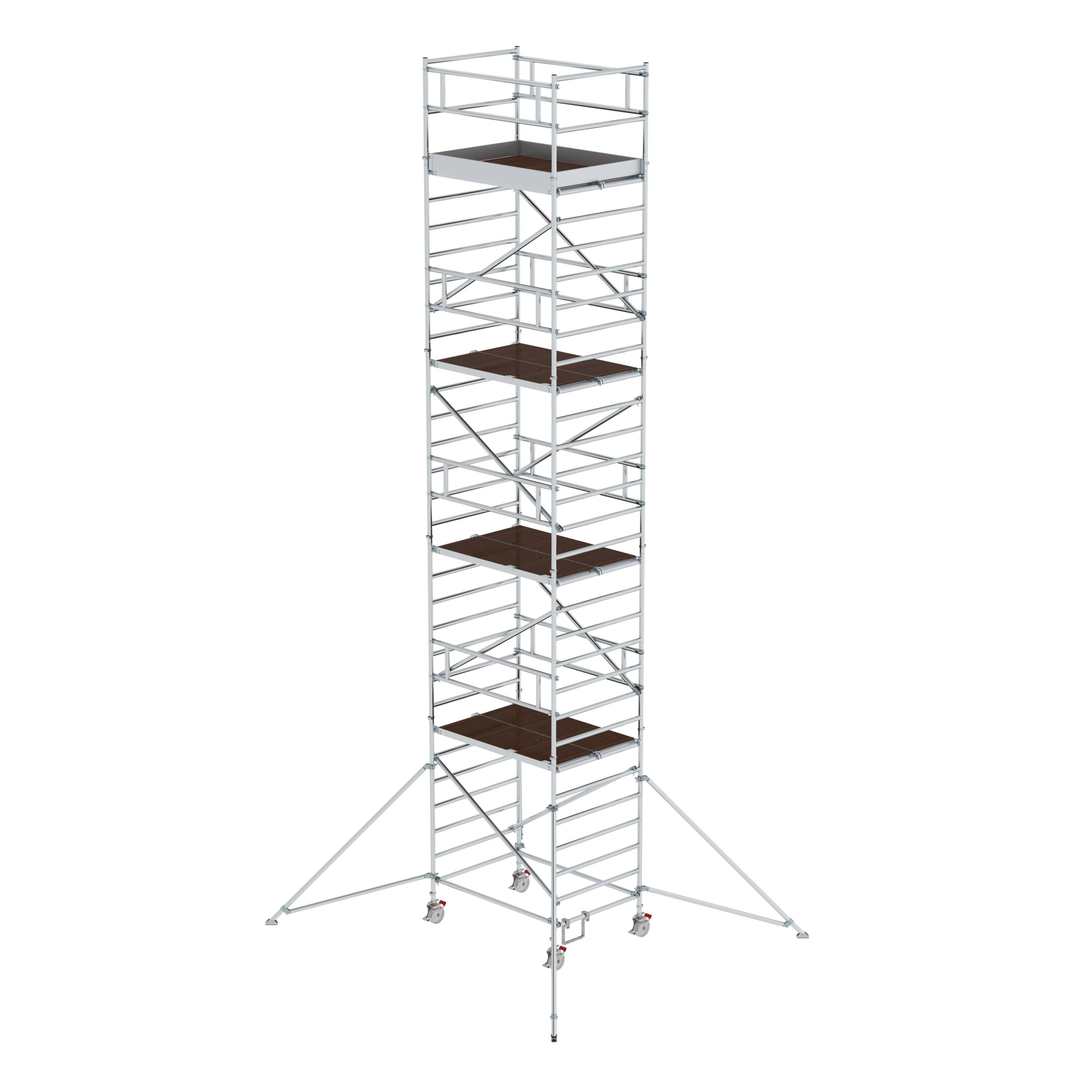 MUNK Rollgerüst 1,35 x 1,80 m mit Ausleger & Doppel-Plattform  