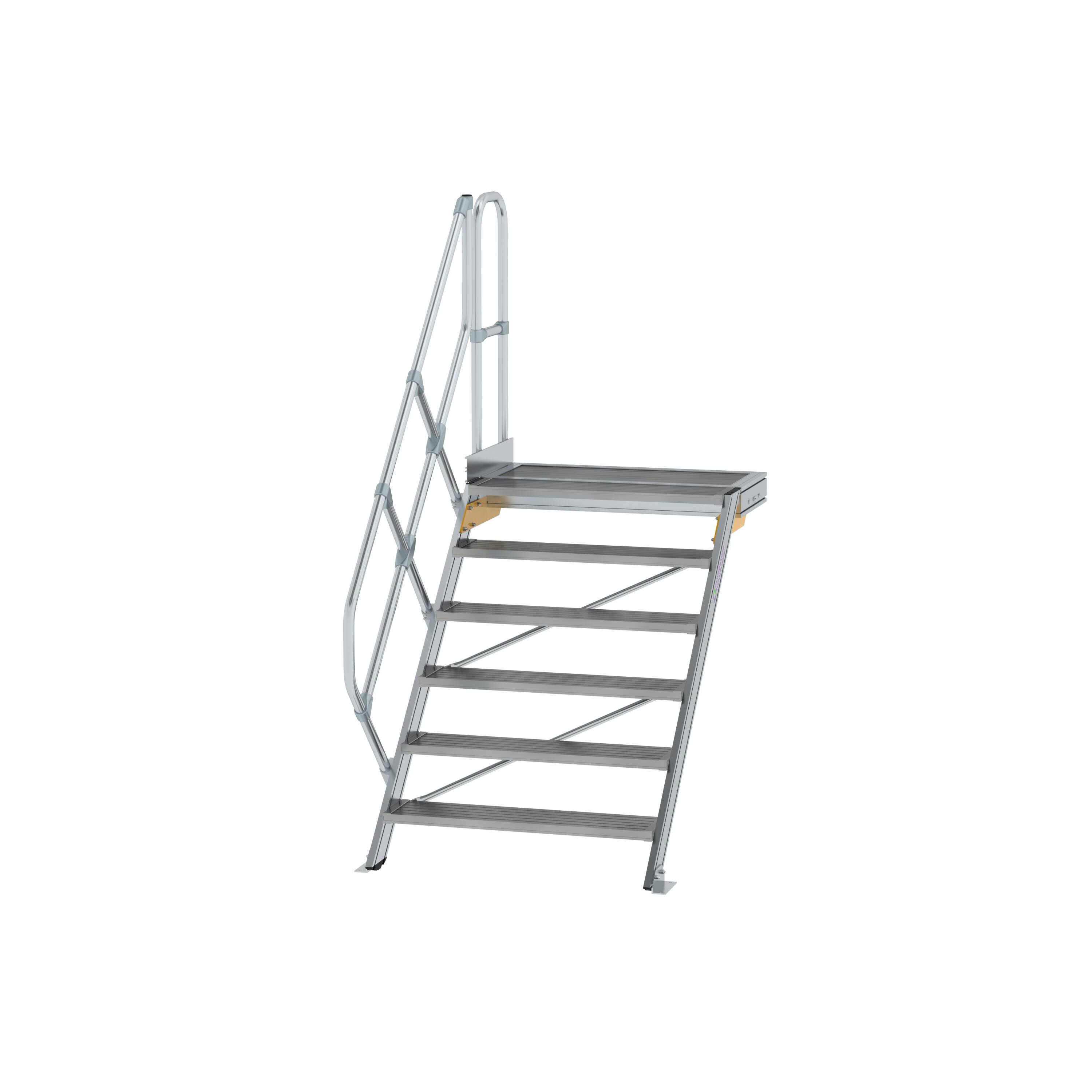 MUNK Treppe mit Plattform 45° Stufenbreite 1000 mm  