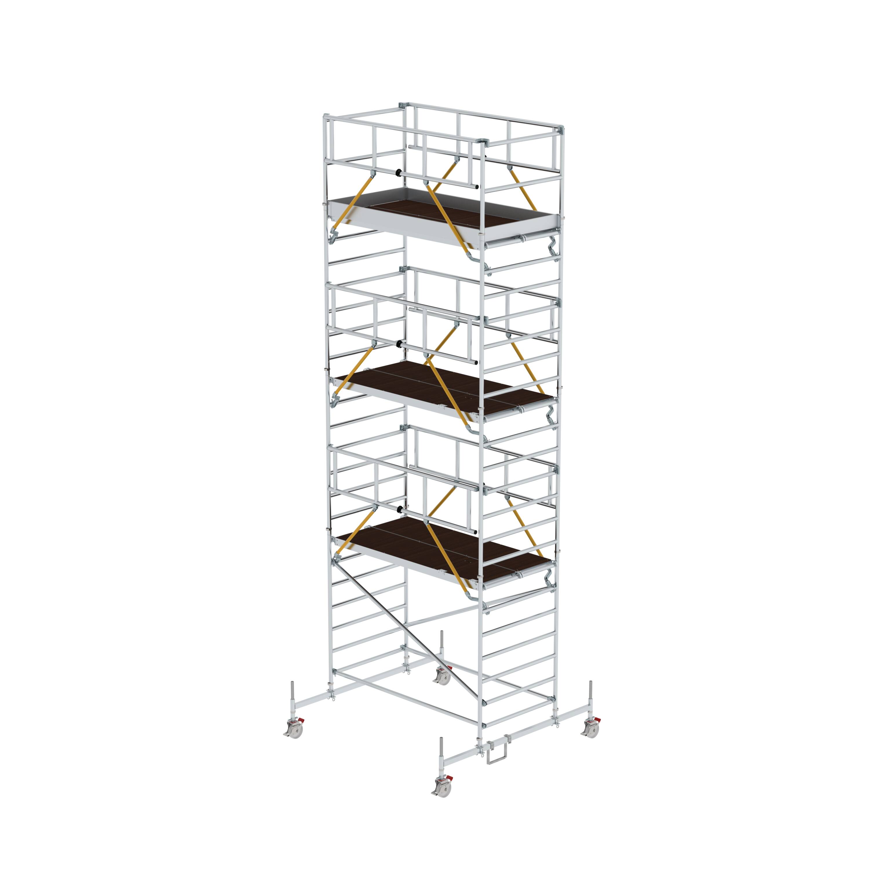 MUNK Rollgerüst SG 1,35 x 2,45 m mit Fahrbalken & Doppel-Plattform  