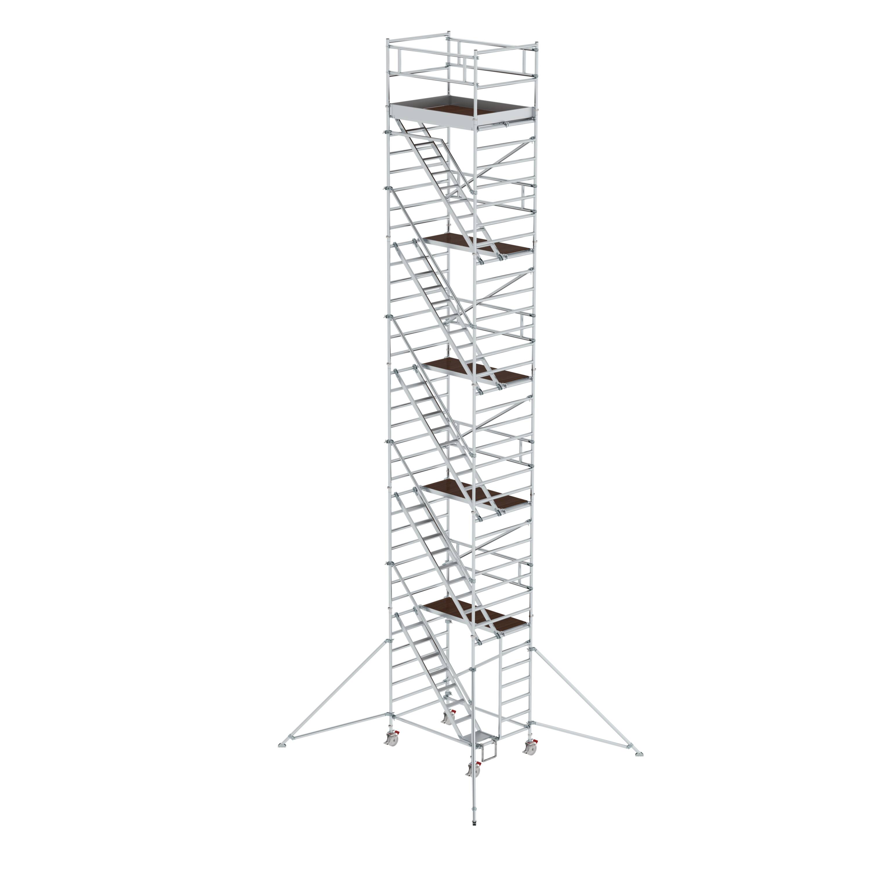 MUNK Rollgerüst 1,35 x 1,80 m mit Schrägaufstiegen & Ausleger  