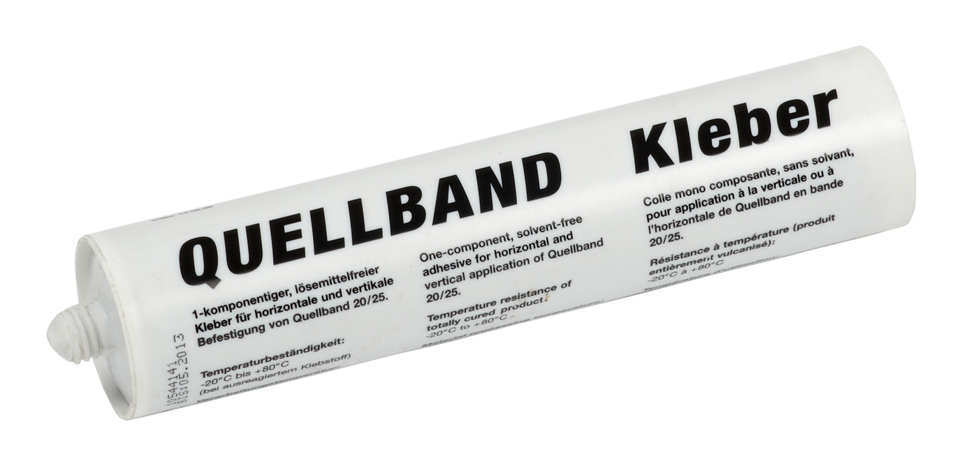 Quellbandkleber für Bentonit - und EPDM Quellbänder Kartusche 310 ml