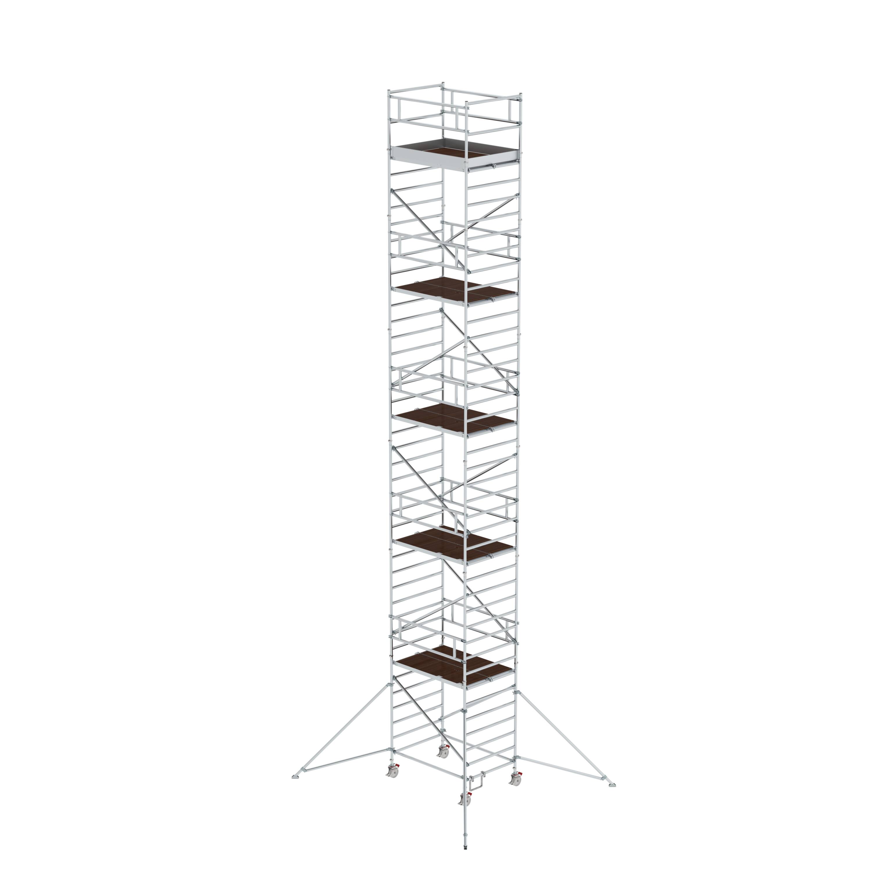 MUNK Rollgerüst 1,35 x 1,80 m mit Ausleger & Doppel-Plattform  