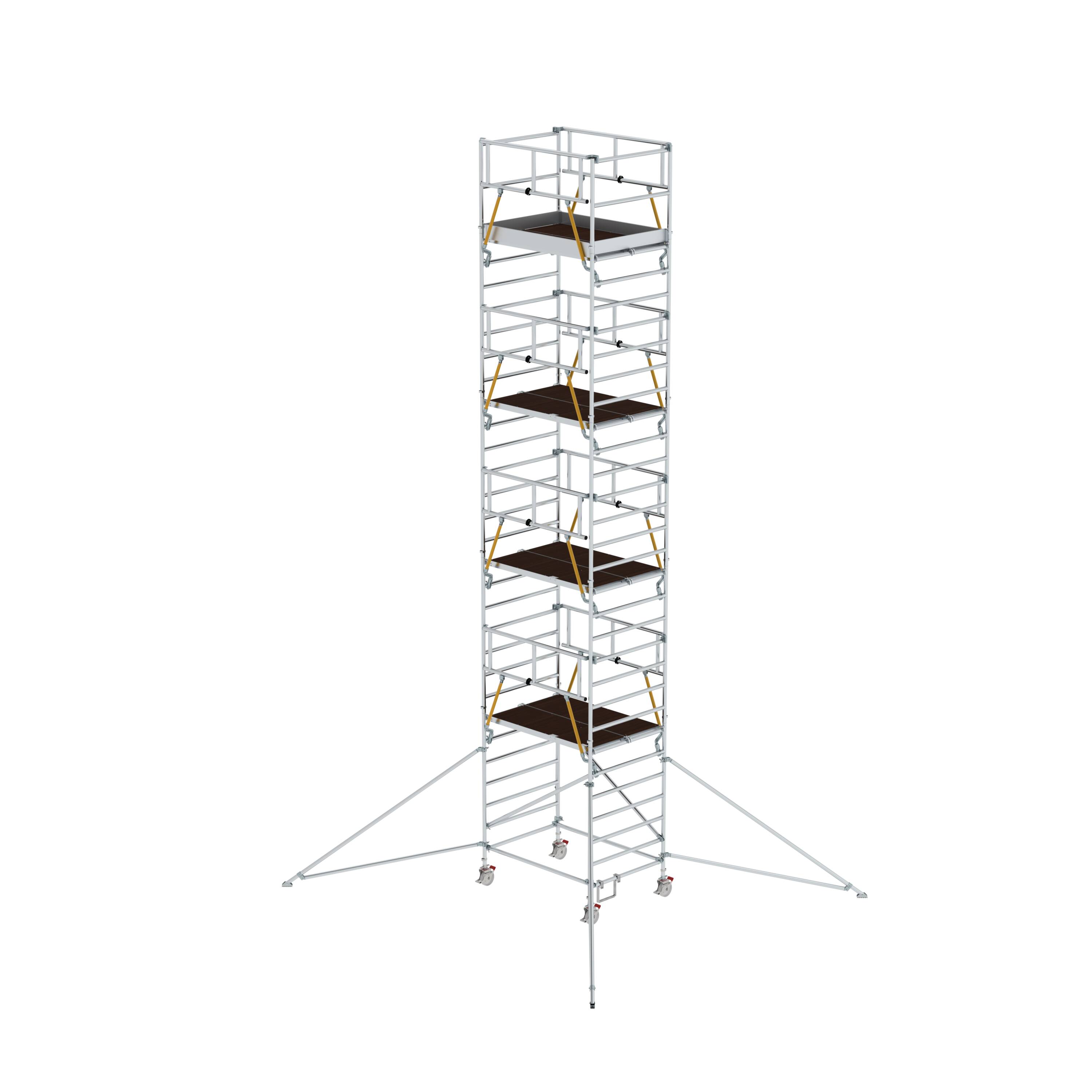 MUNK Rollgerüst SG 1,35 x 1,80 m mit Ausleger & Doppel-Plattform  