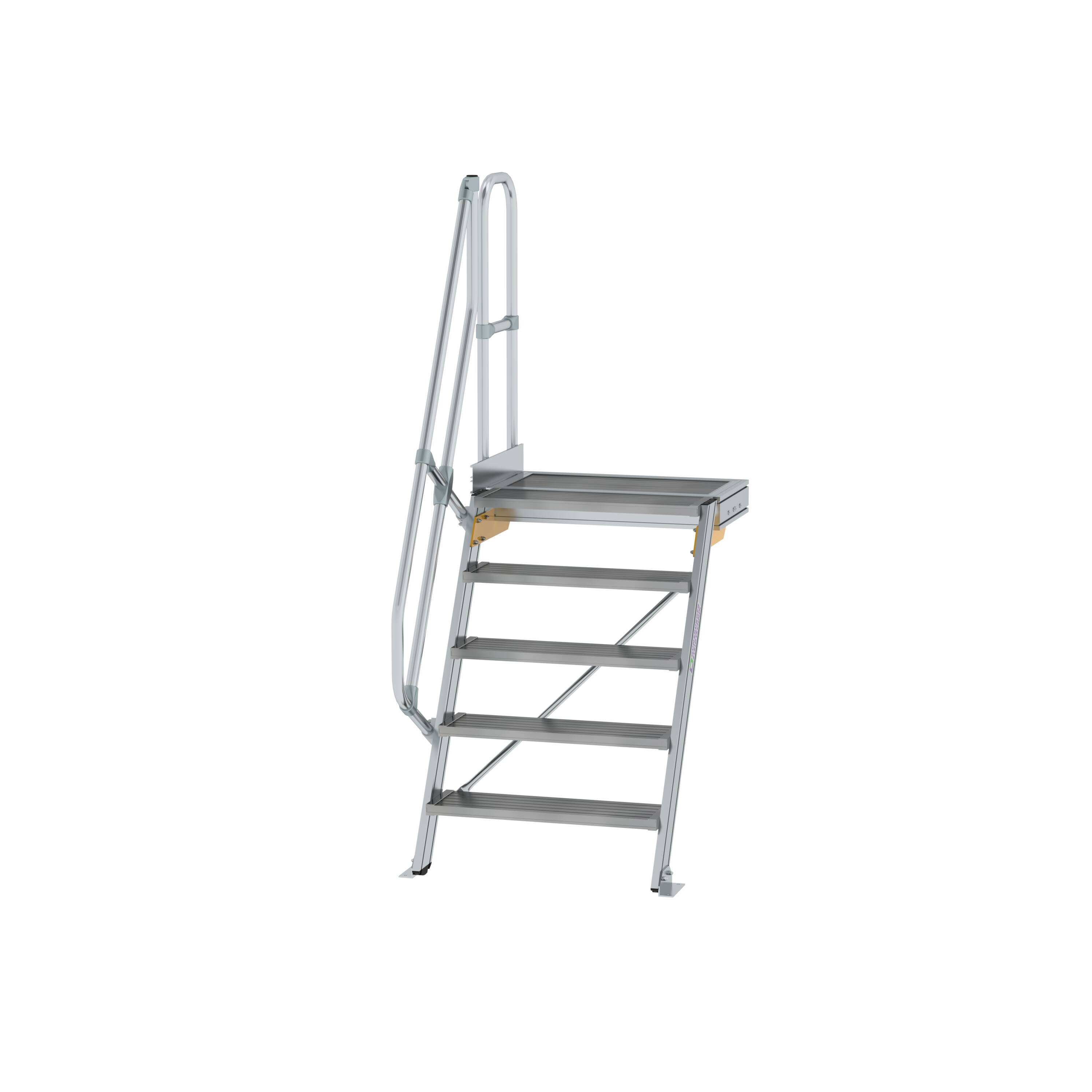 MUNK Treppe mit Plattform 60° Stufenbreite 800 mm  