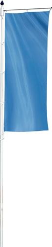 Fahnenmast H10 m x D100mm Hart-Alu.elox. m.Drehausleger Hissvorrichtung Kurbel