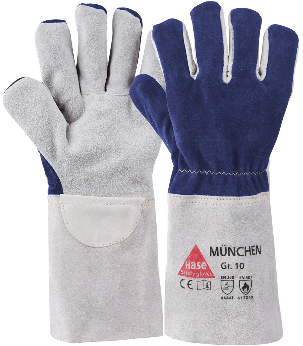 HASE Schnittfester Arbeitshandschuh "München" Nr. 850201, VPE: 6 PA